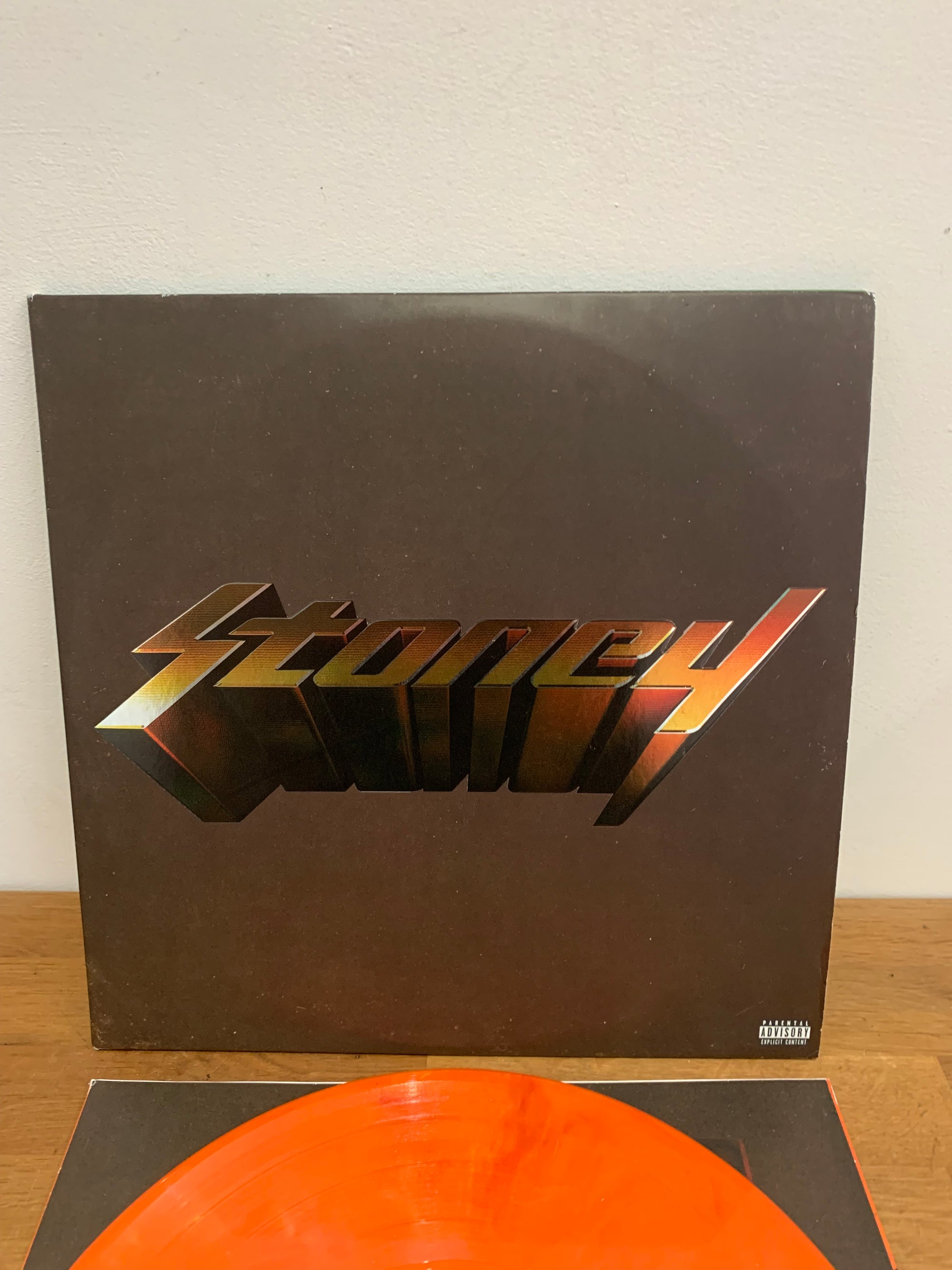 Post Malone - Stoney , Gatefold double Lp , Orange vinyl vinyl LP album cover