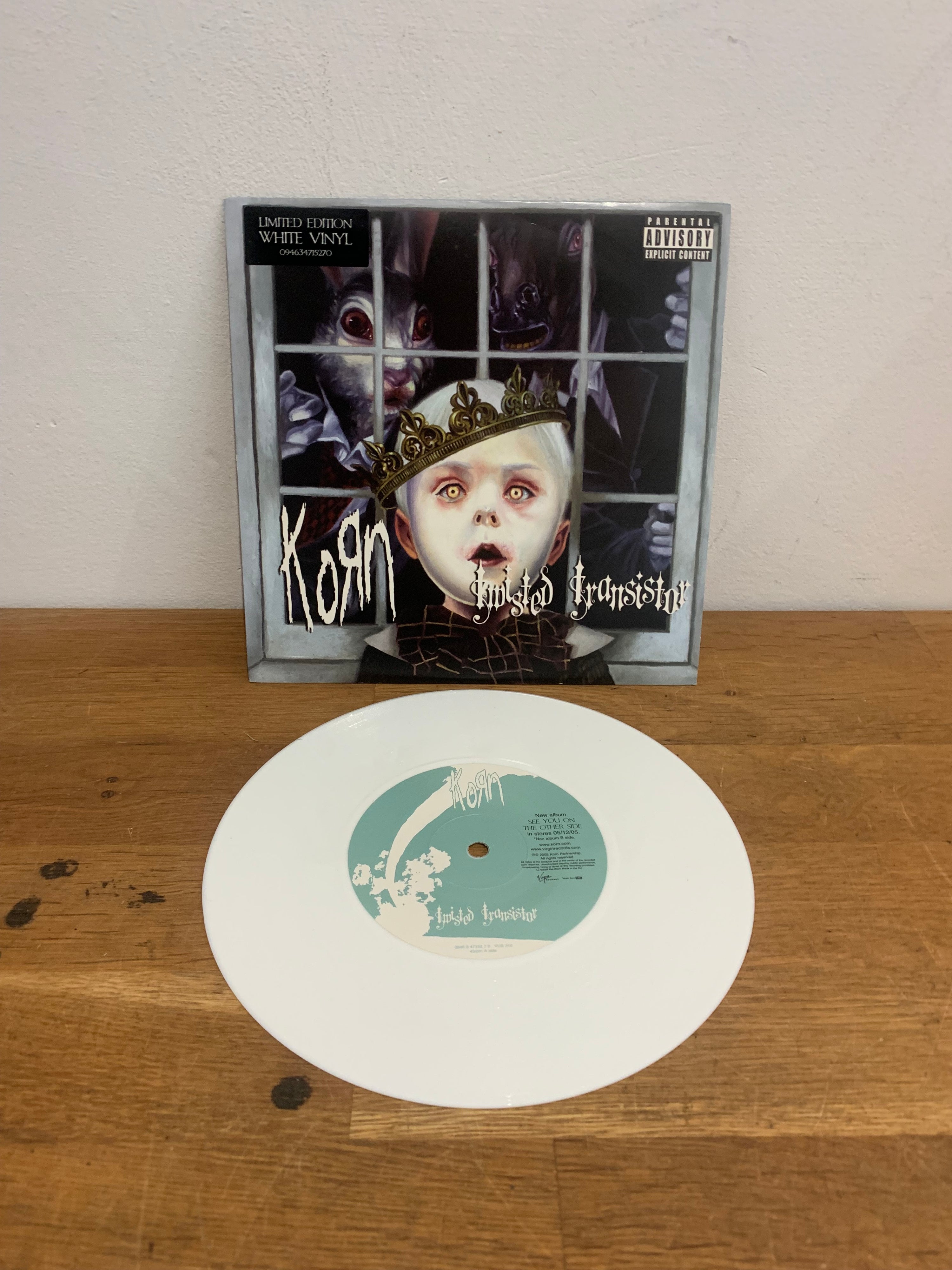 Korn - Twisted Transistor, 7” white vinyl. 2005