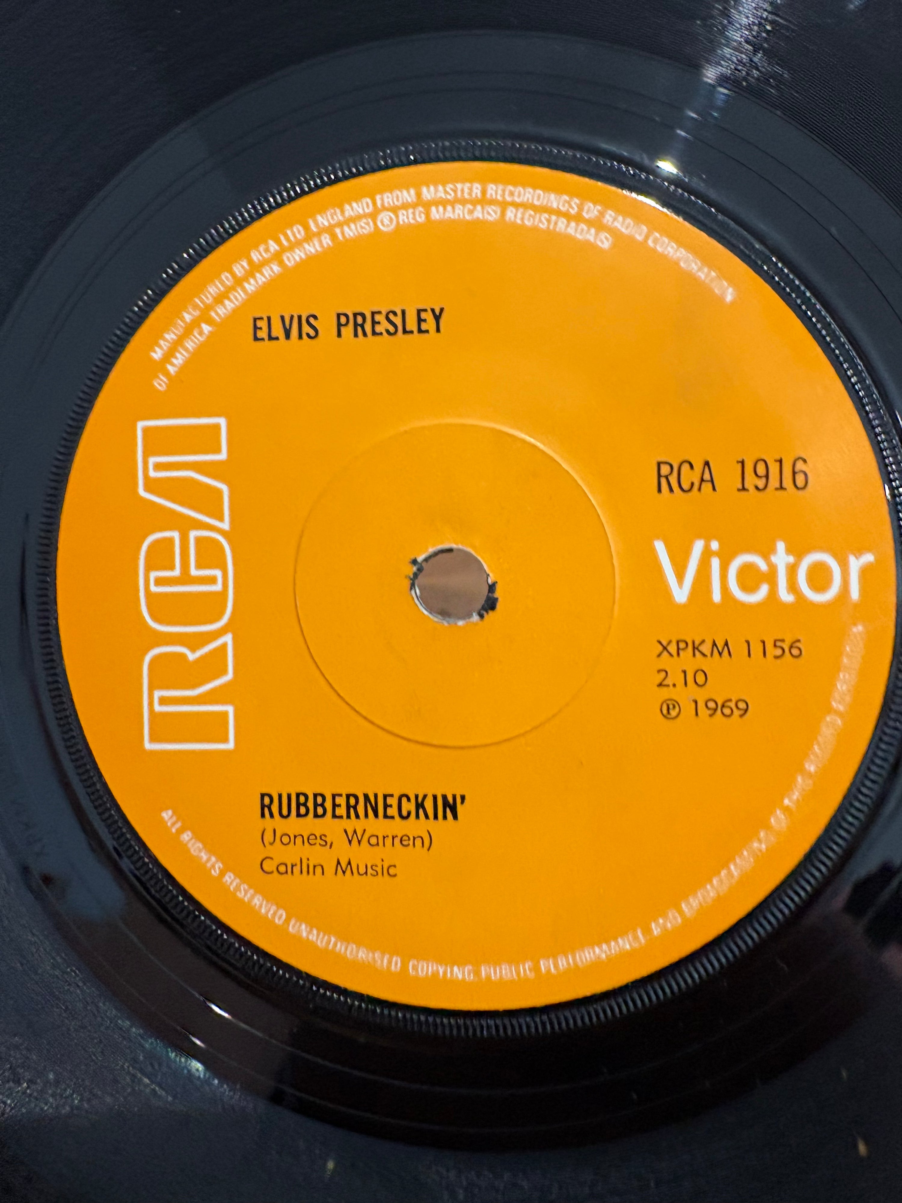 Elvis Presley - Don’t Cry Daddy / Rubberneckin’ , 1969 RCA , RCA1916.