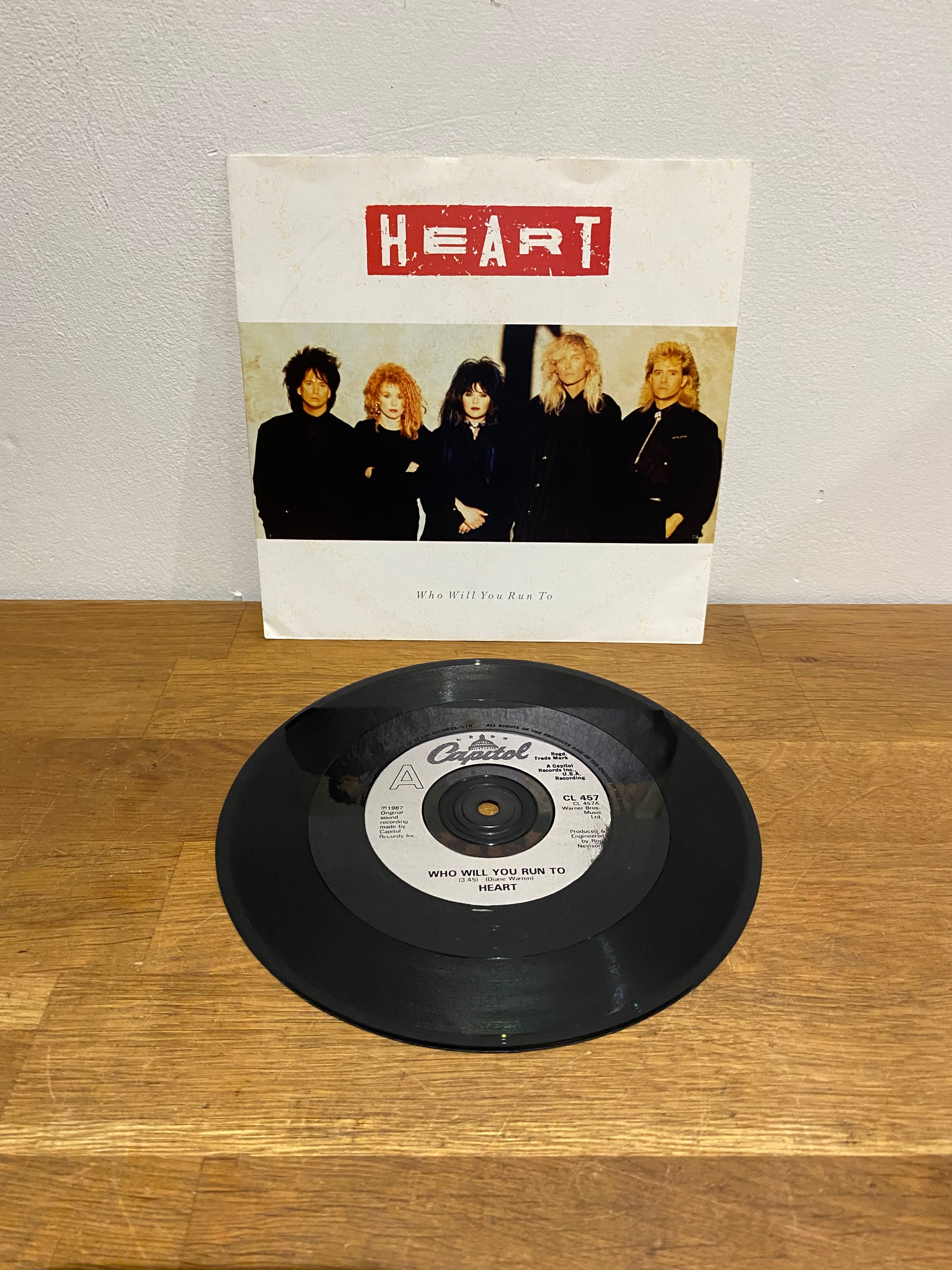 Heart - Who Will You Run To 7" Single (1987)