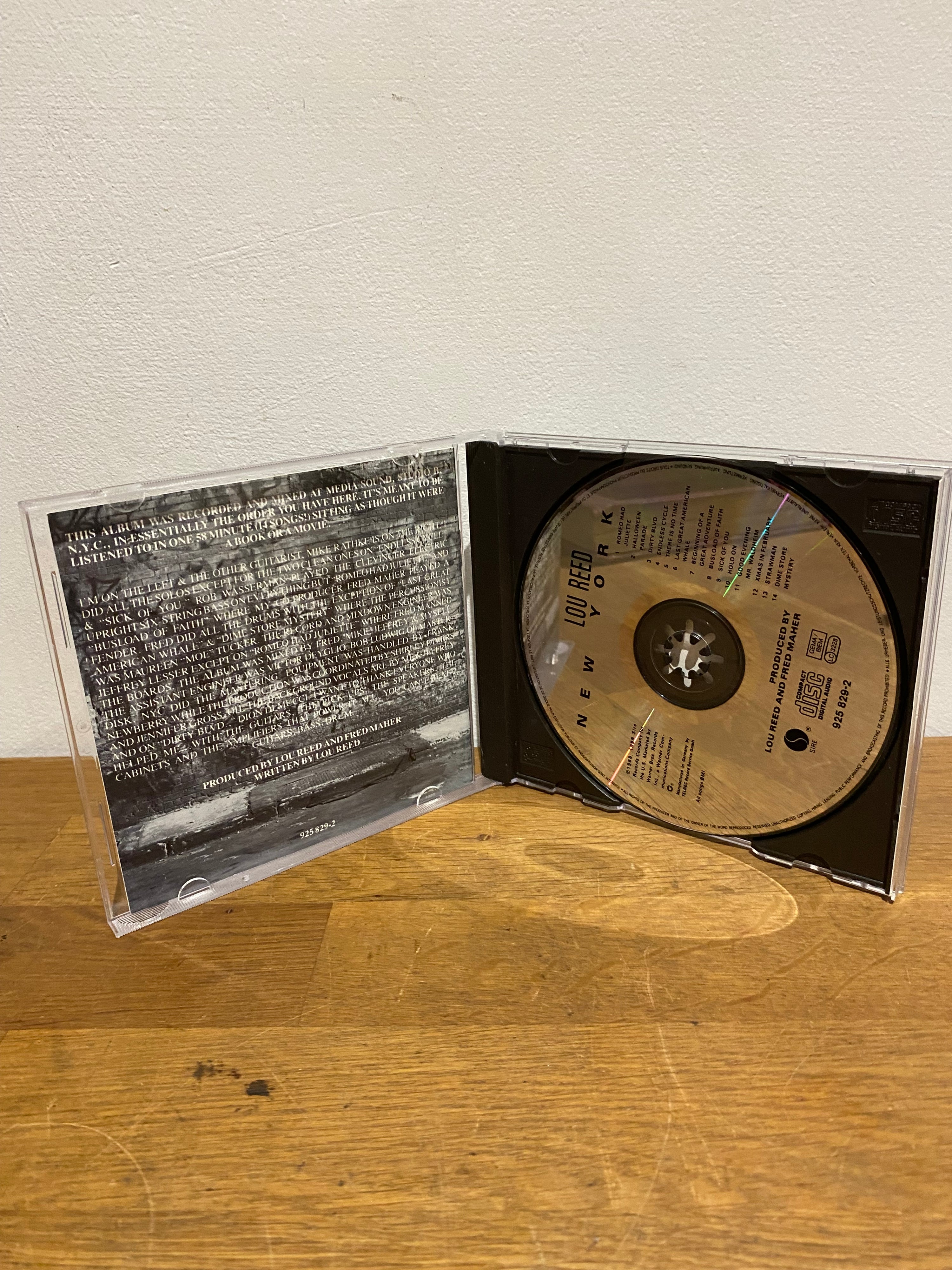 Lou Reed - New York CD Album (1989)