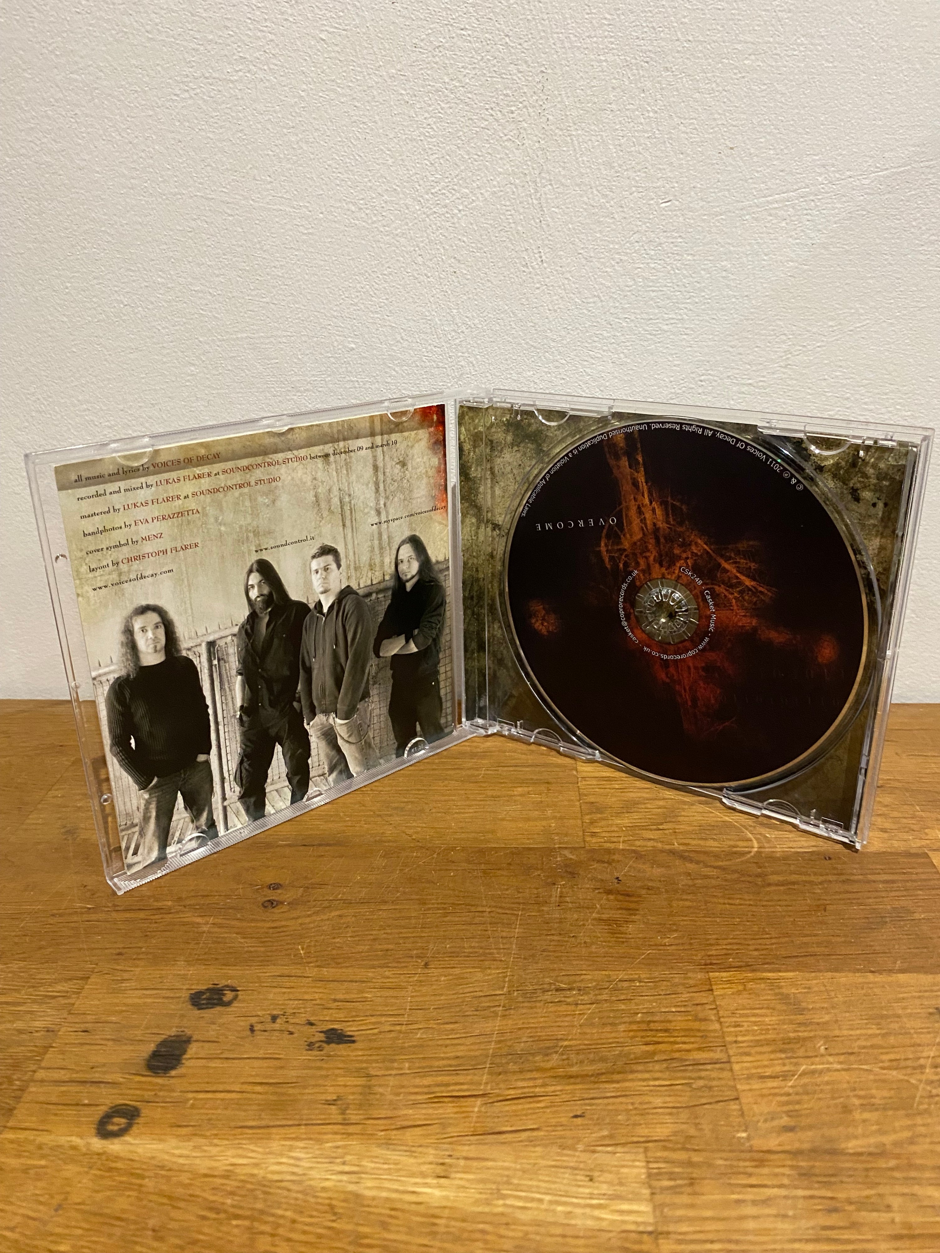 Voices of Decay- Overcome, 2011 cd album