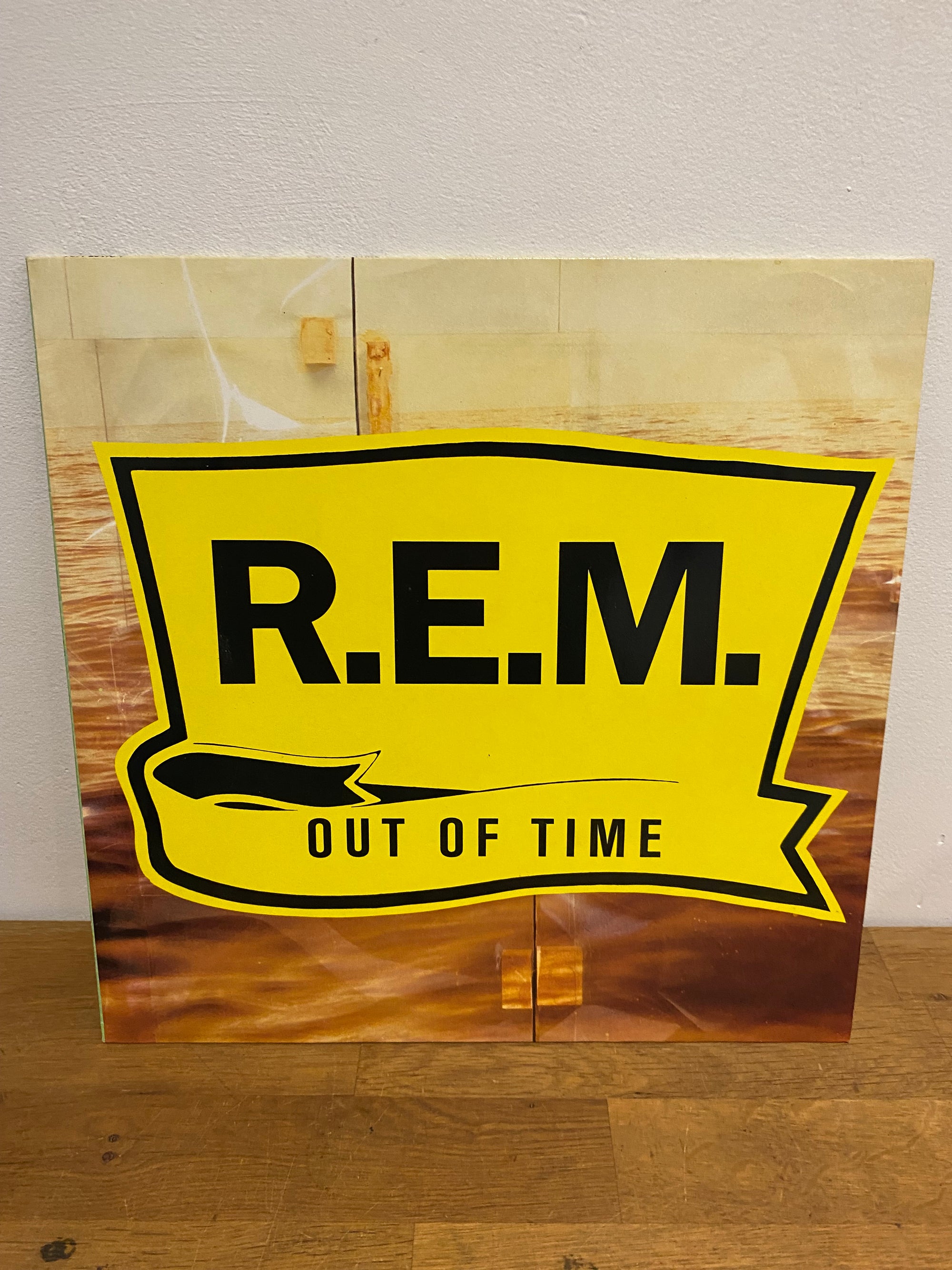 R.E.M. – Out of Time LP vinyl album, classic 1991 alternative rock release available at Woody’s Record Store UK.