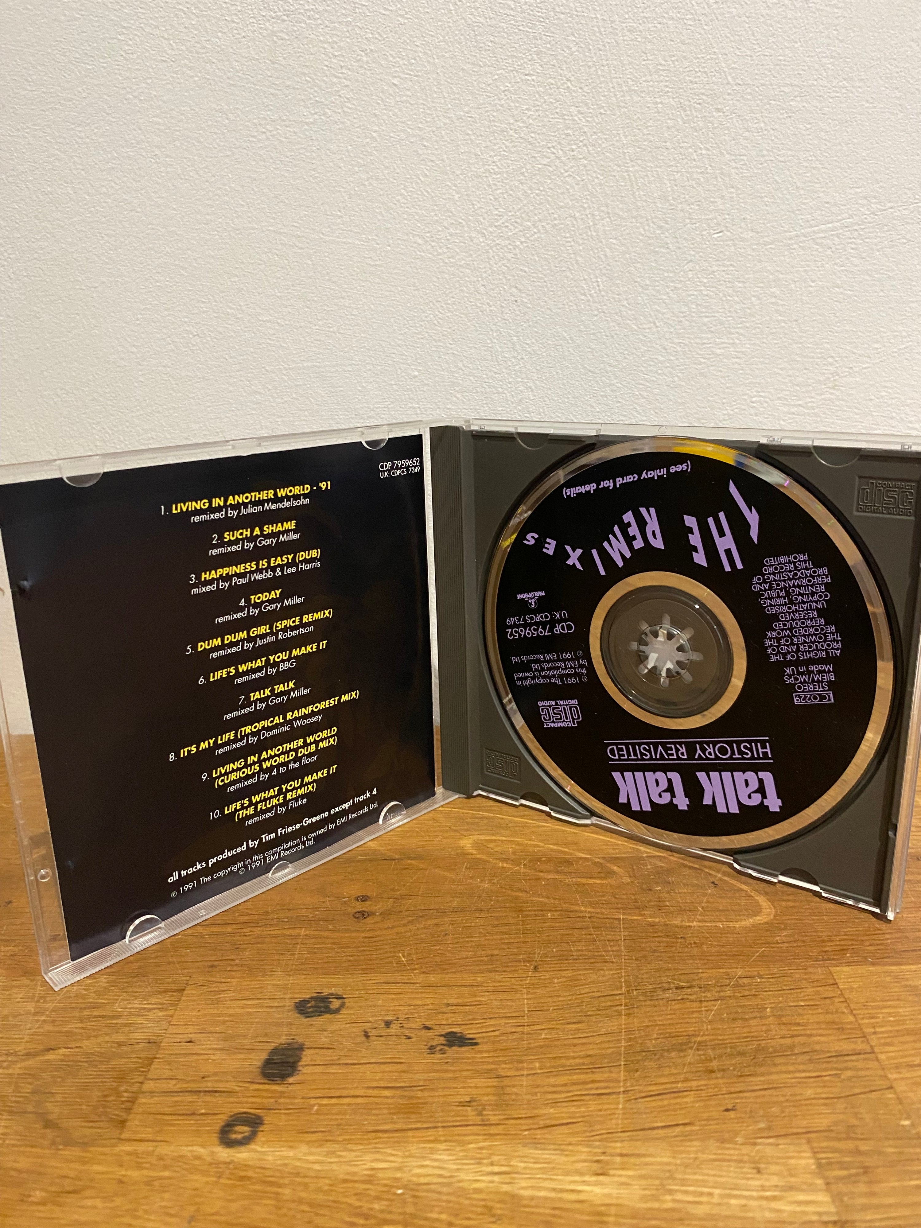 Talk Talk – History Revisited CD album, remixed collection from the iconic 1980s synth-pop band available at Woody’s Record Store UK.