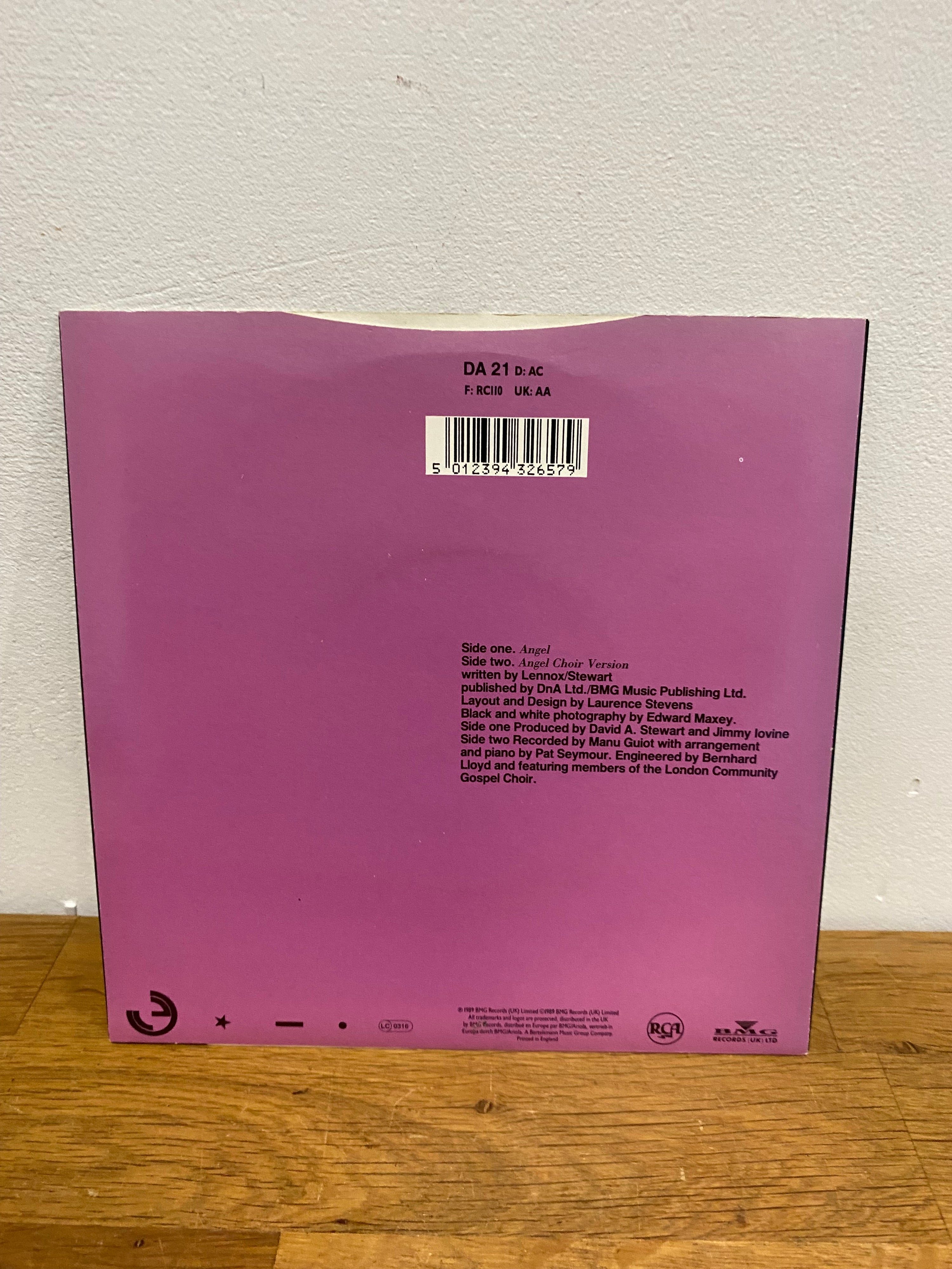Eurythmics - Angel, 7” single , RCA DA21, 1989