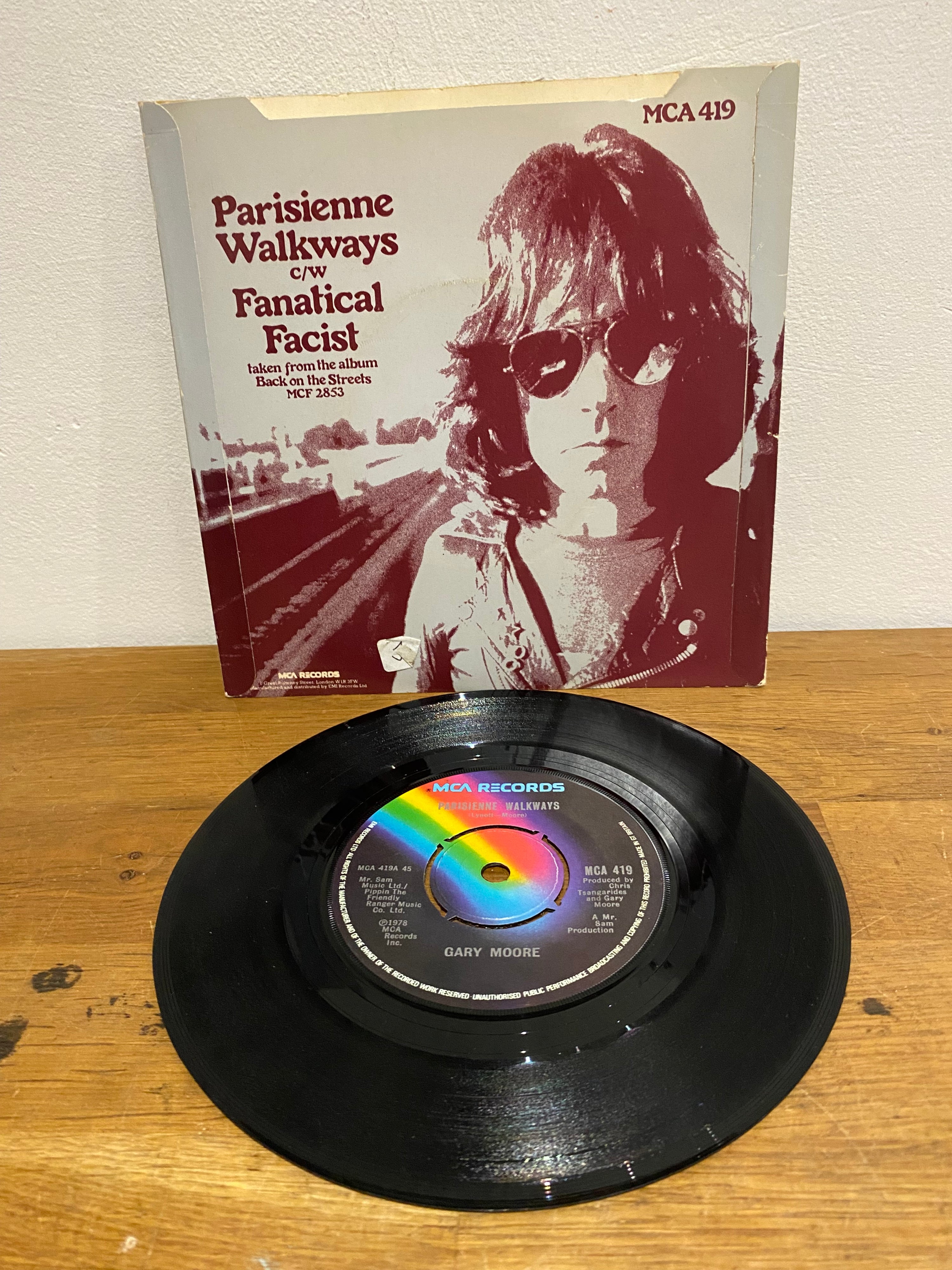 Gary Moore - Parisienne Walkways, 7 inch single .