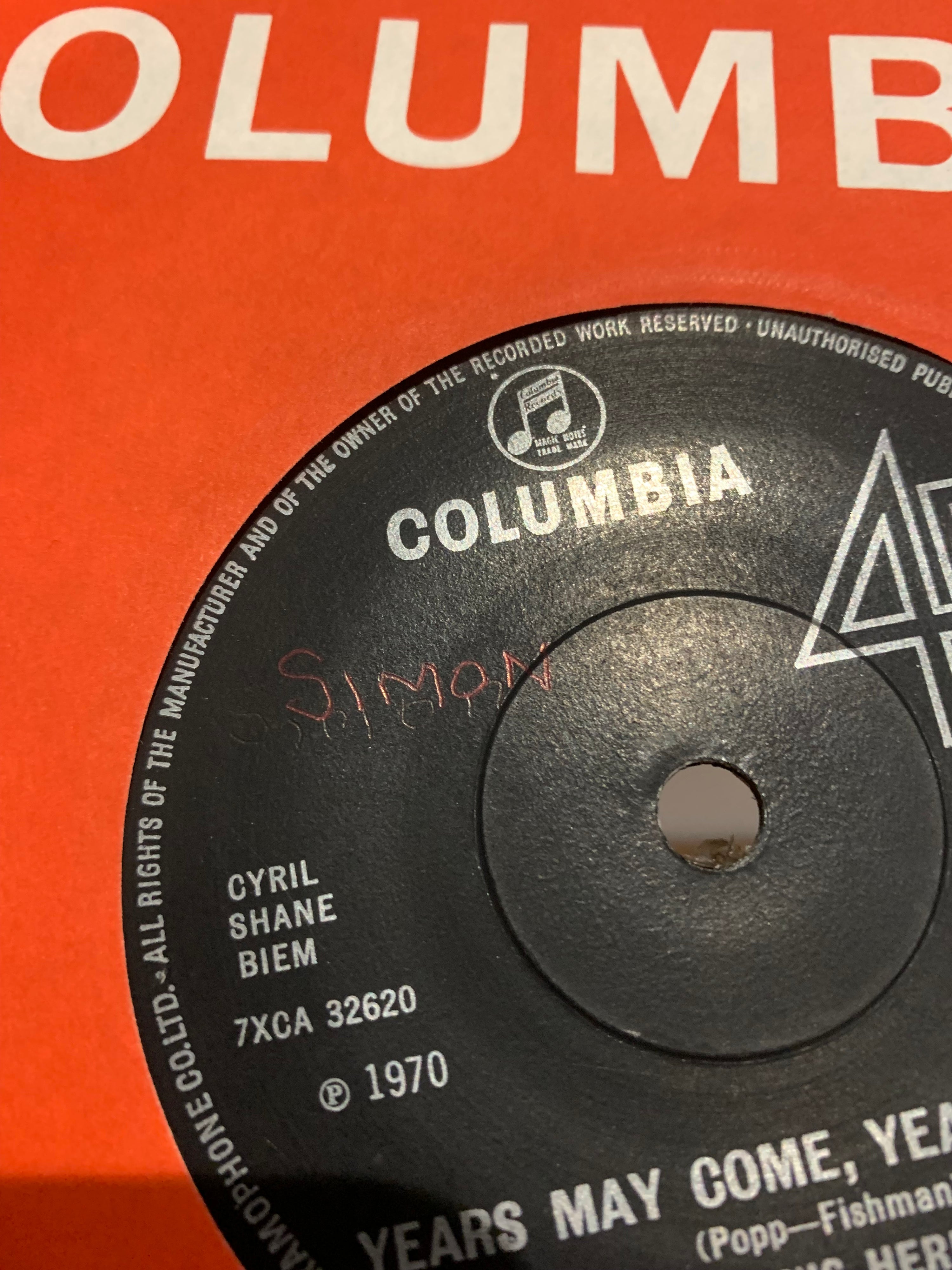 Herman’s Hermits - Years may come, years may go . 7 inch single, 1970 columbia