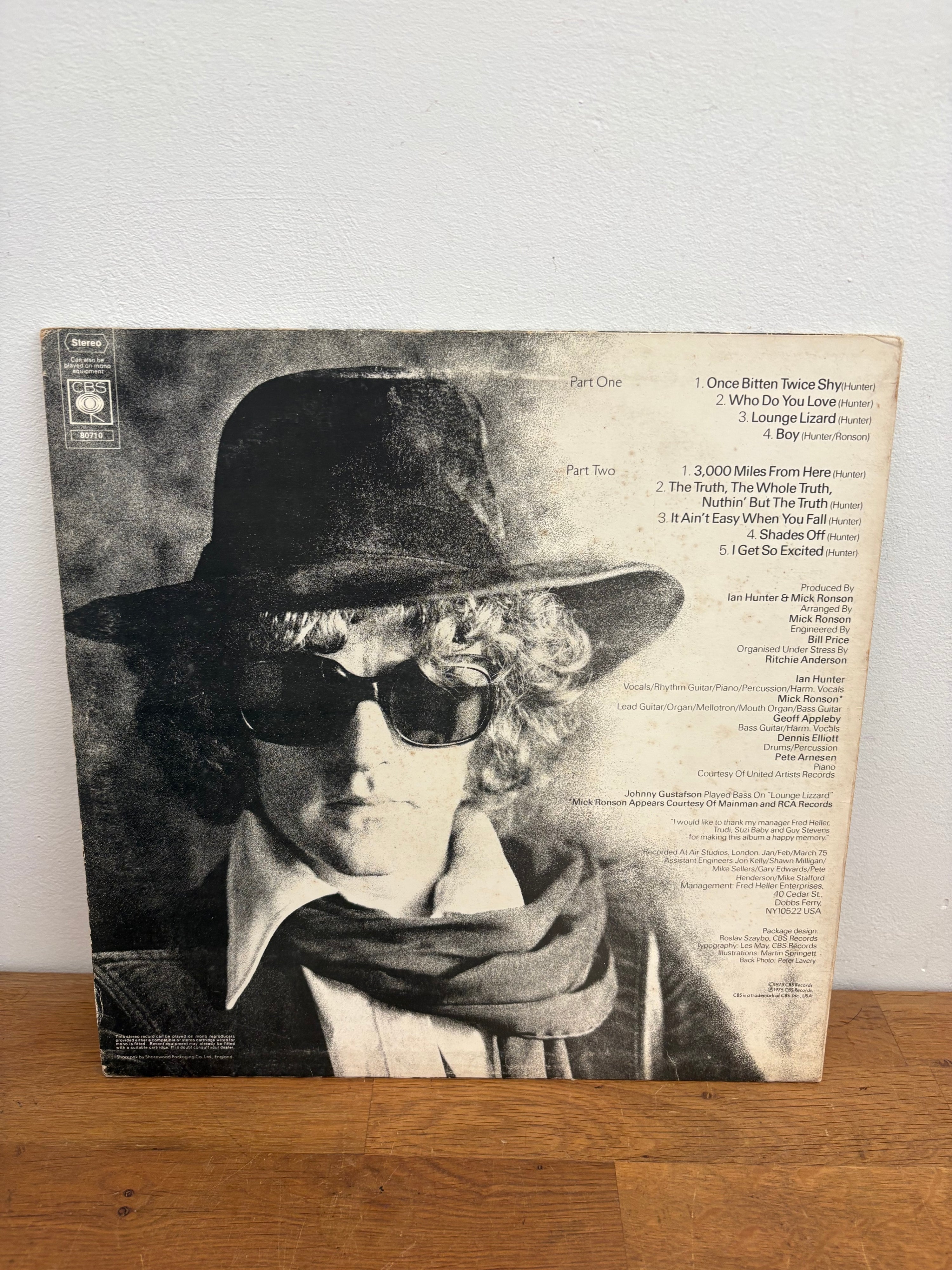 Ian Hunter - Ian Hunter , 1975 CBS , S80710