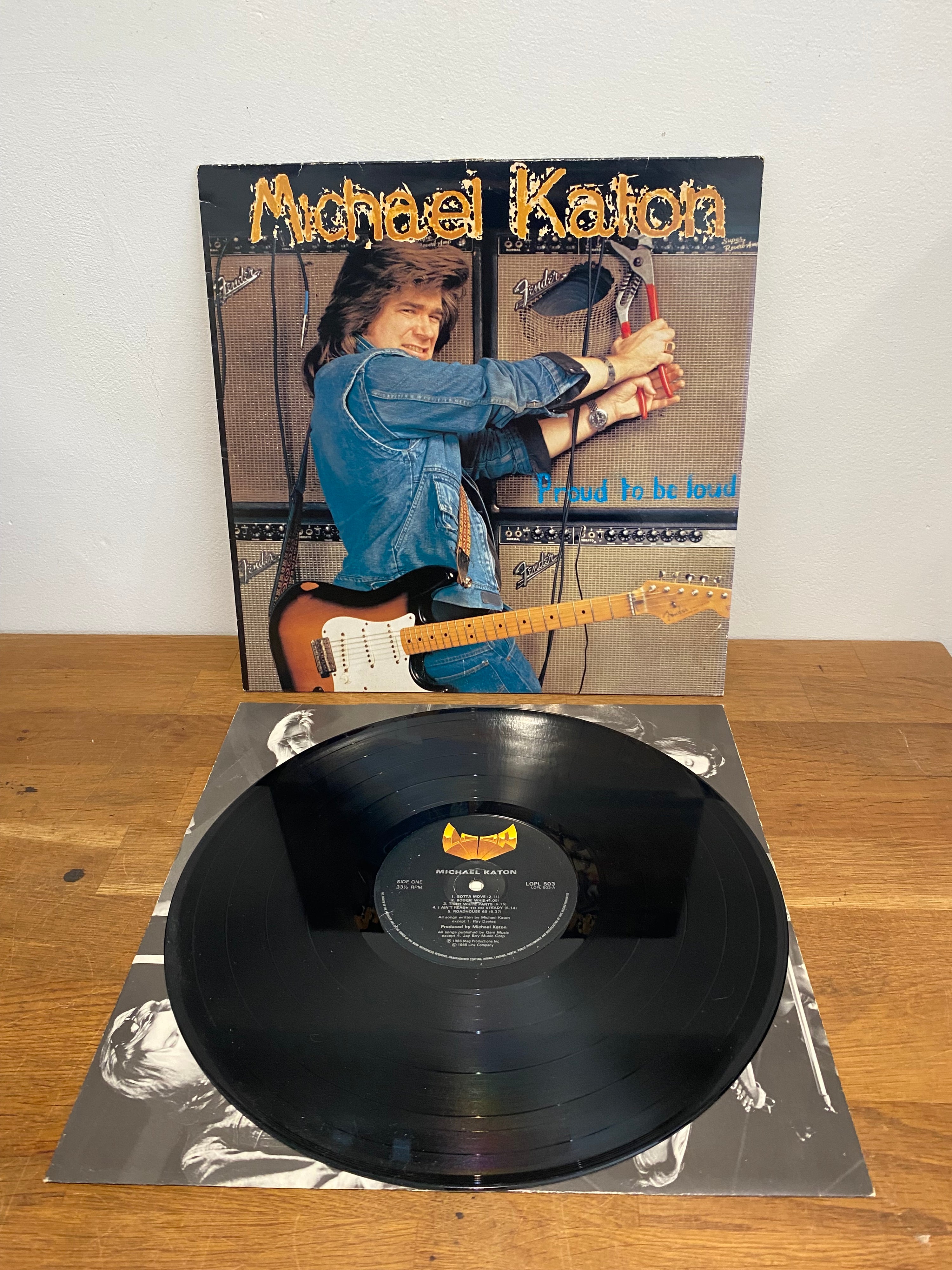 Michael Katon - Proud to be loud , vinyl album , 1988. LOPL 503.