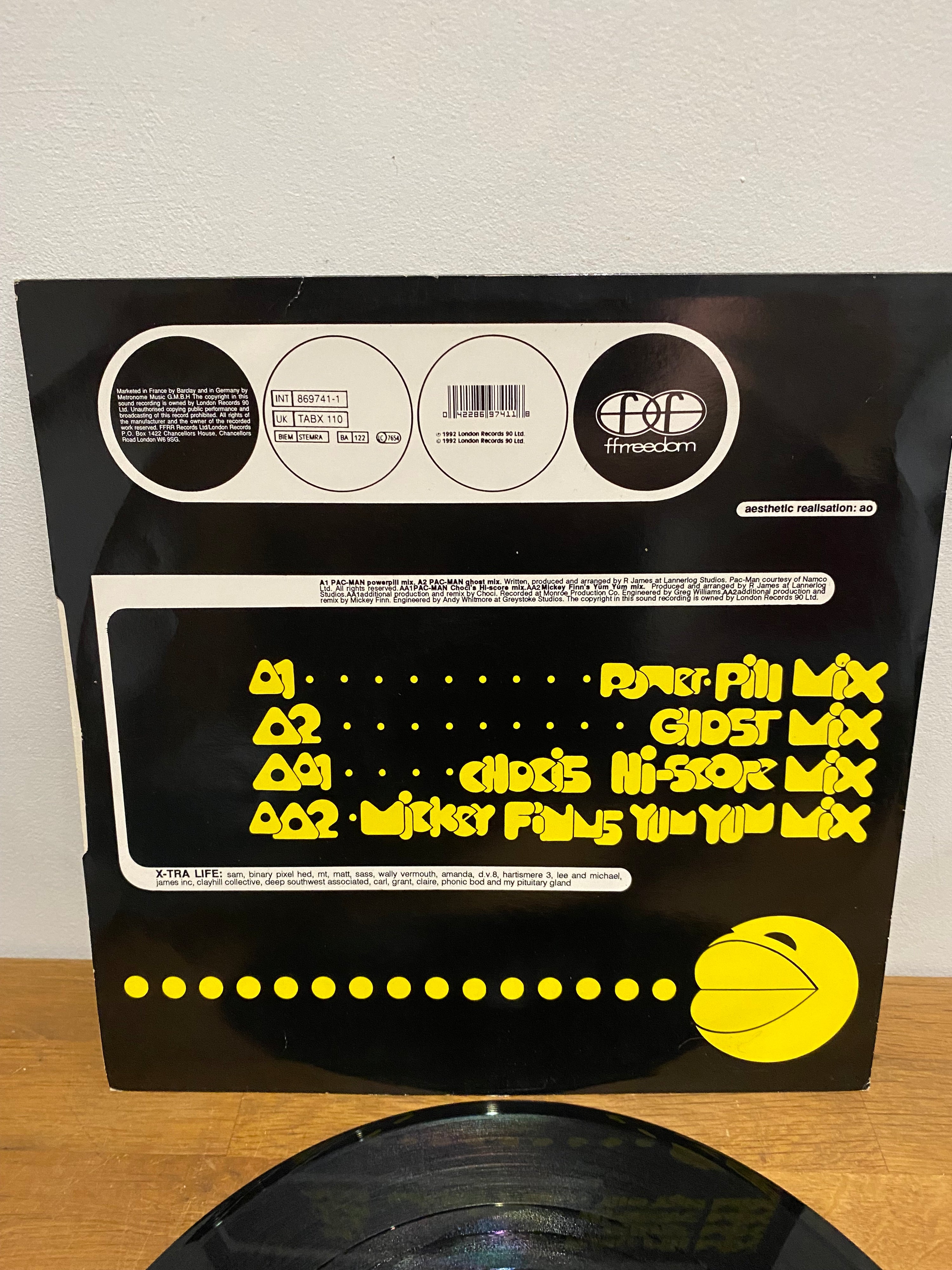 Power-Pill - Pac-Man, 12” vinyl FFRR  TABX110 , 1992 . Rare