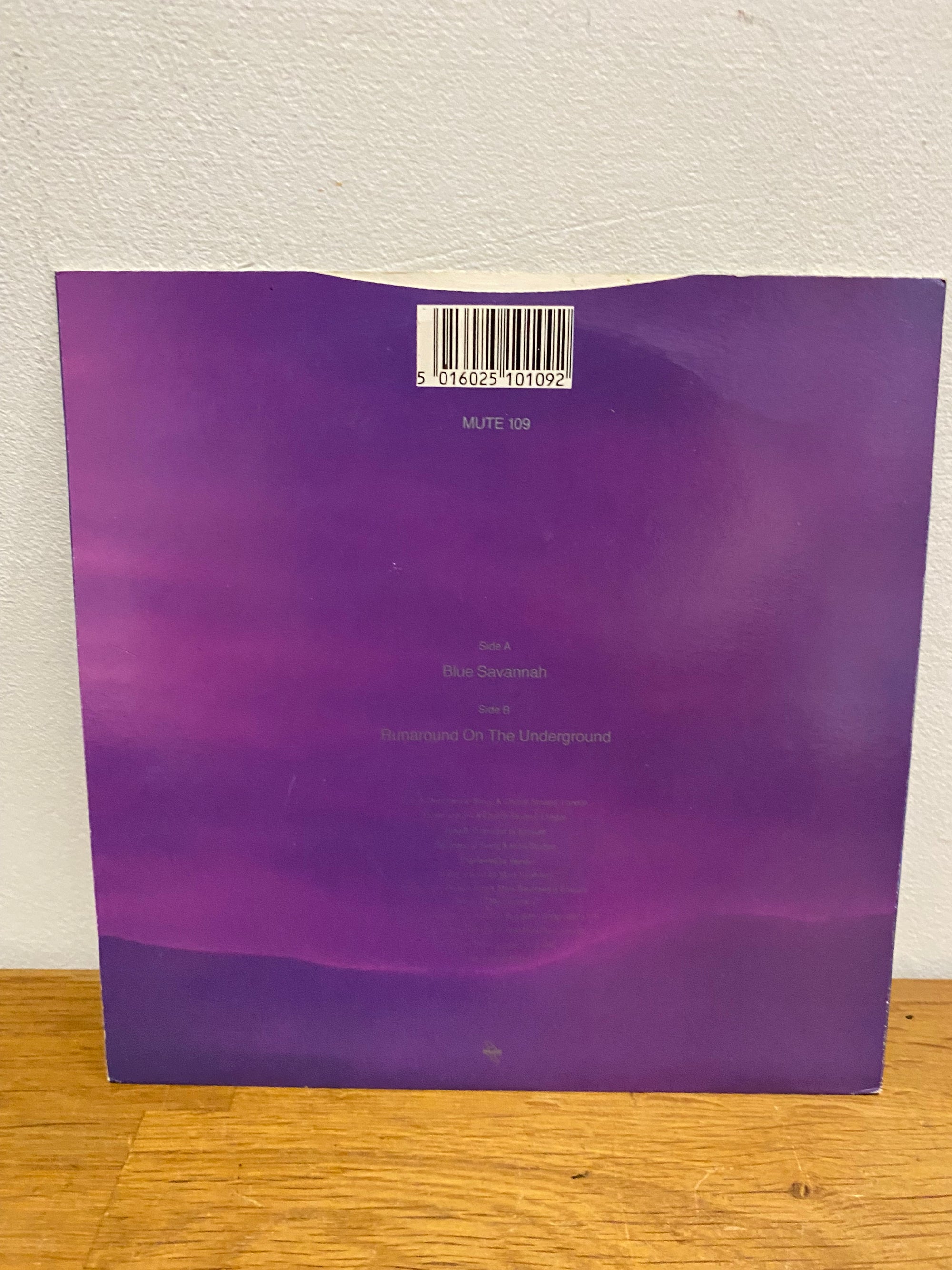 Erasure - Blue Savannah, 7” single, 1989 Mute109