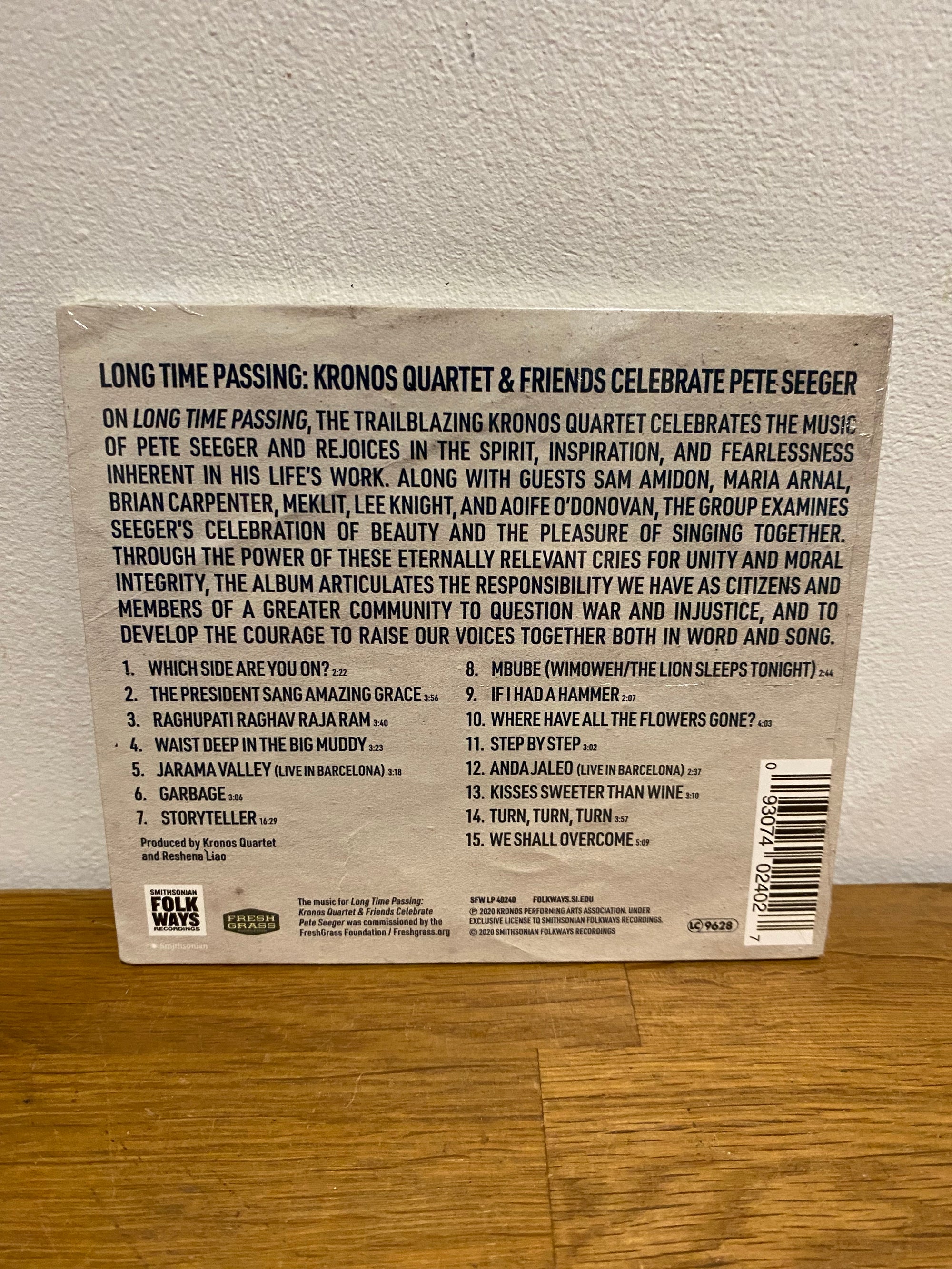 Kronos Quartet & Friends celebrate Pete Seeger - Long time passing , new and sealed cd album.