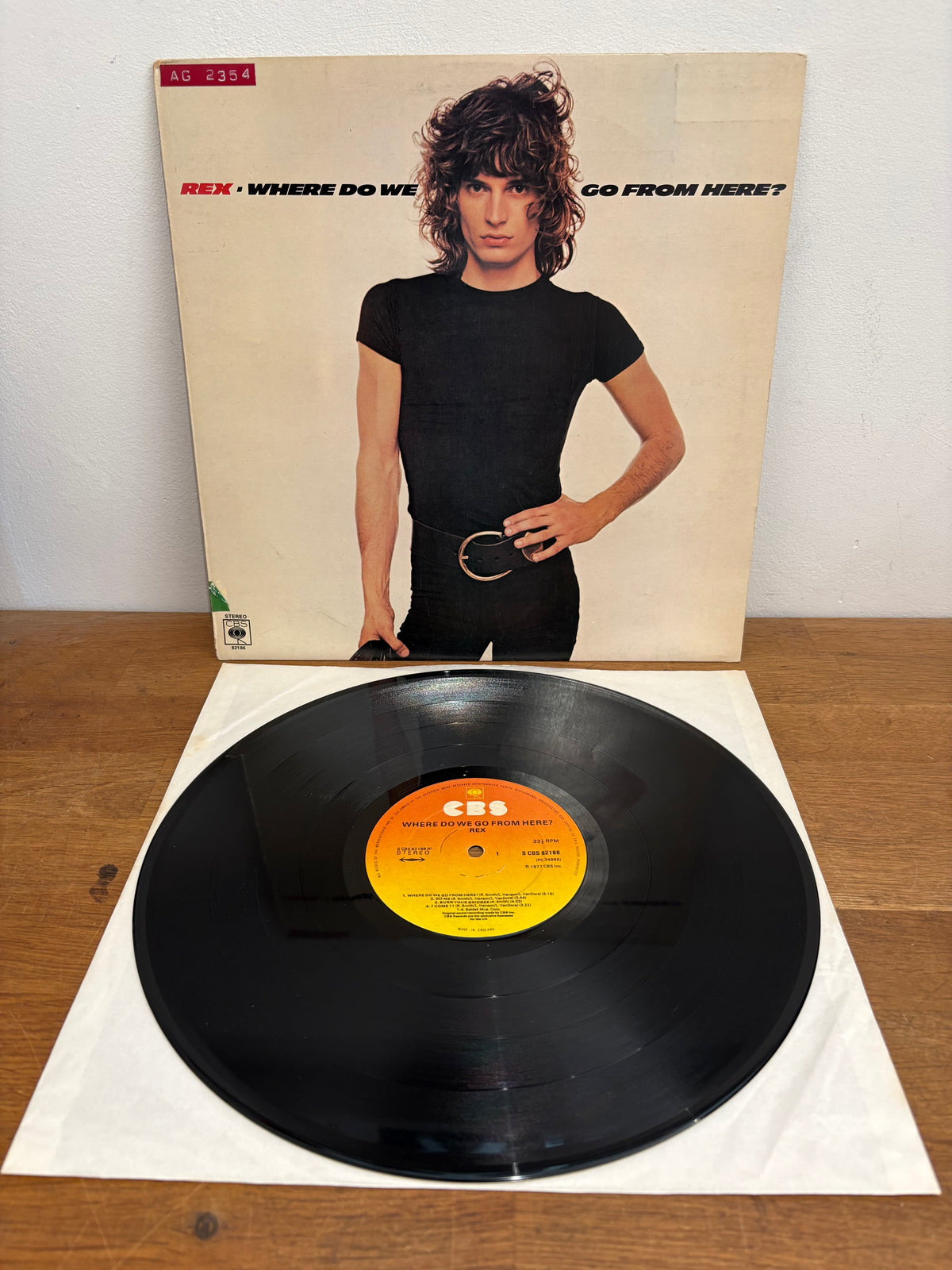 Rex - Where do we go from here? , Vinyl Lp Album , 1977, Property of CBS , Demo only