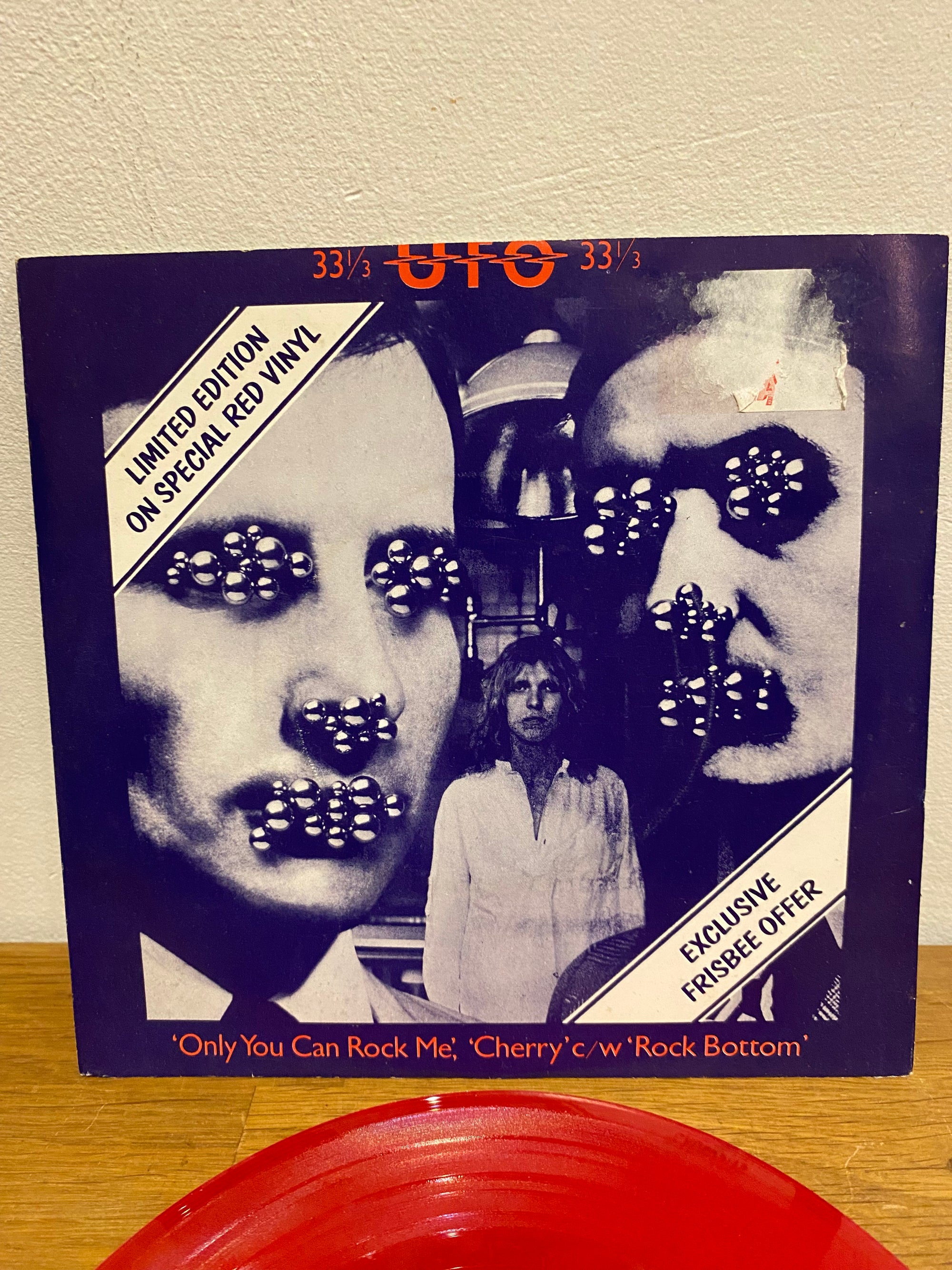 UFO - Only You Can Rock Me 7" Single Red Vinyl Limited Edition (1979)