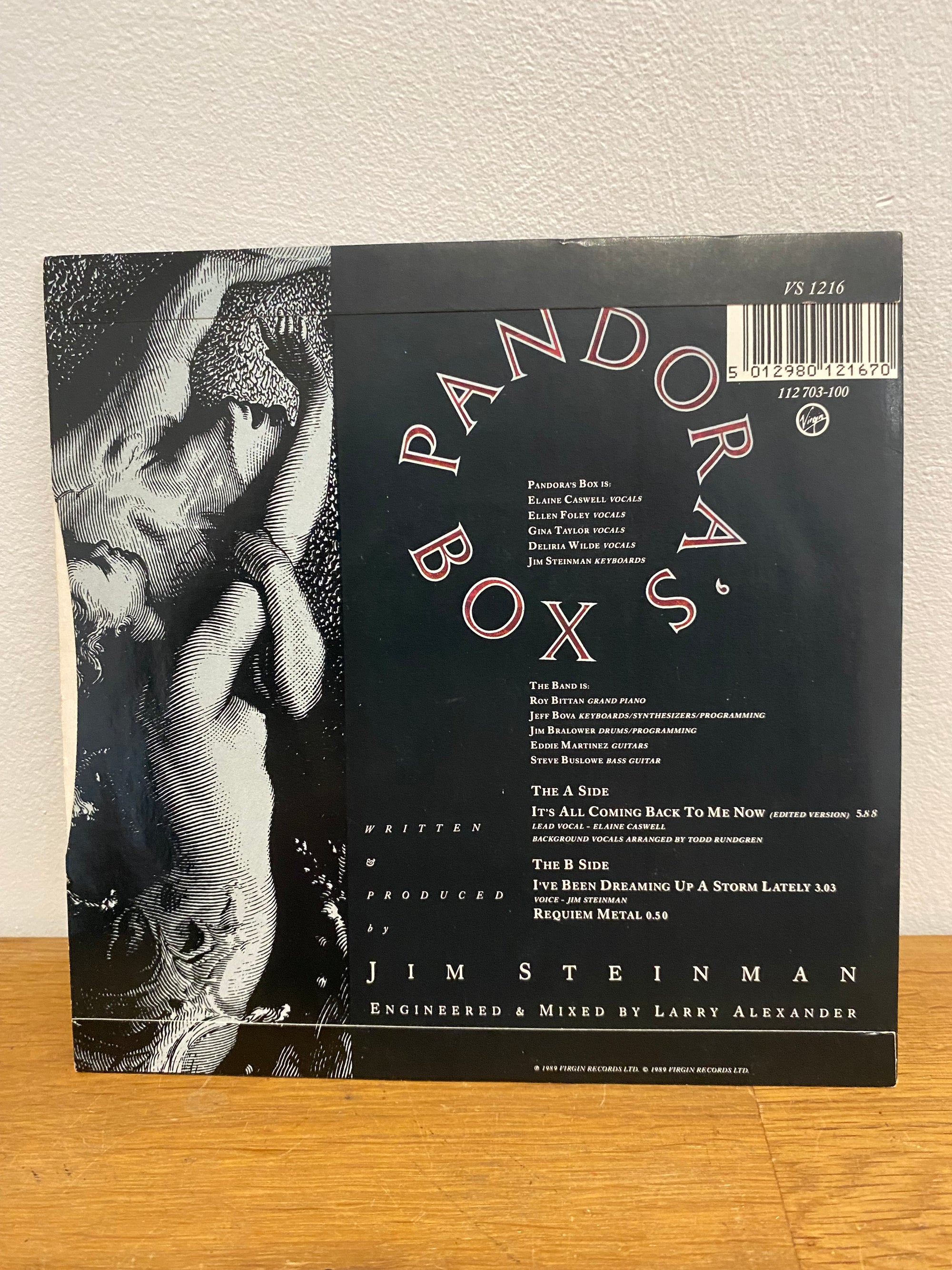 Pandora’s Box - It’s all coming back to me now , 1989 , Virgin