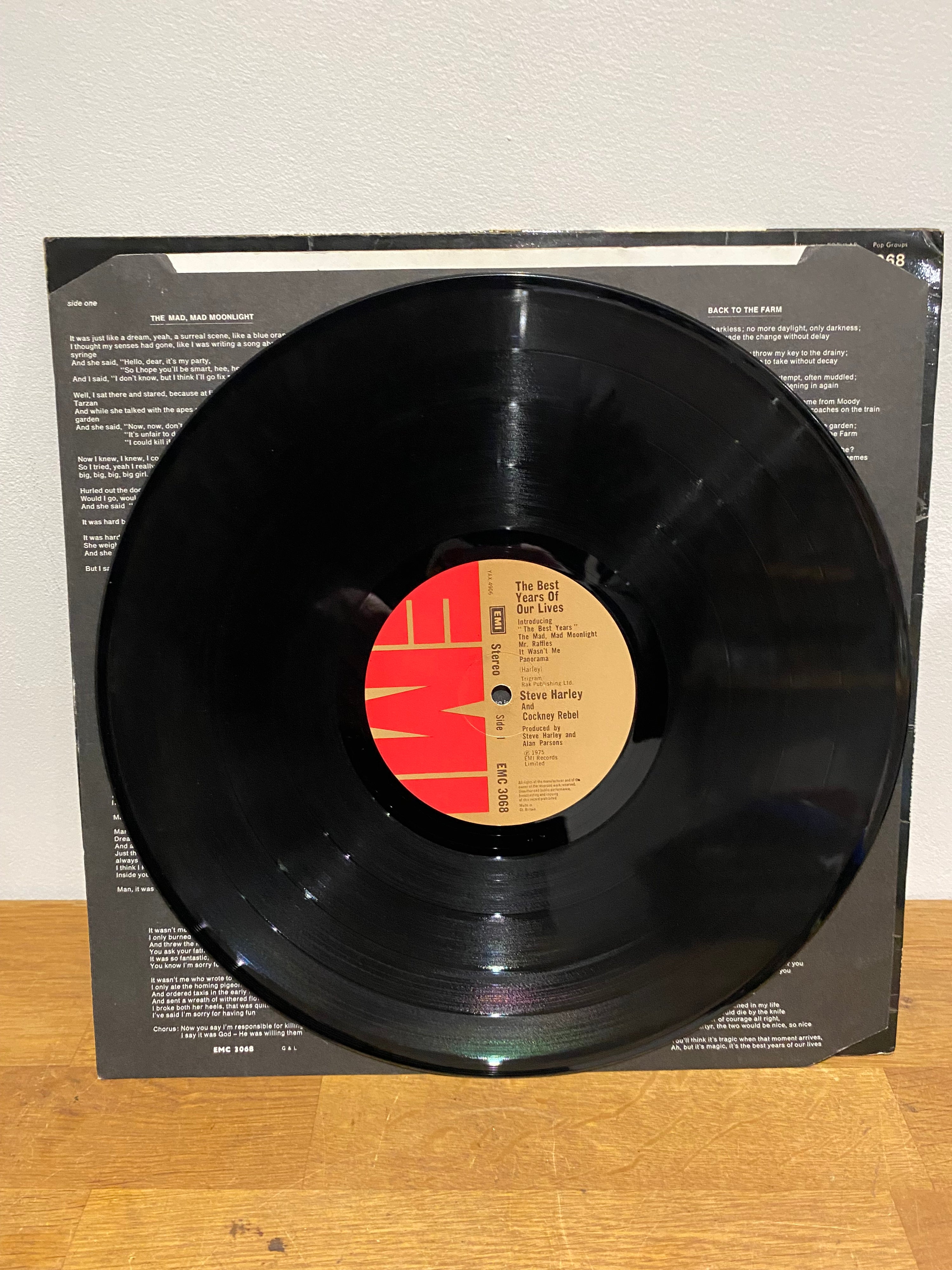 Steve Harley & Cockney Rebel - Best Years Of Our Lives Vinyl LP (1975)