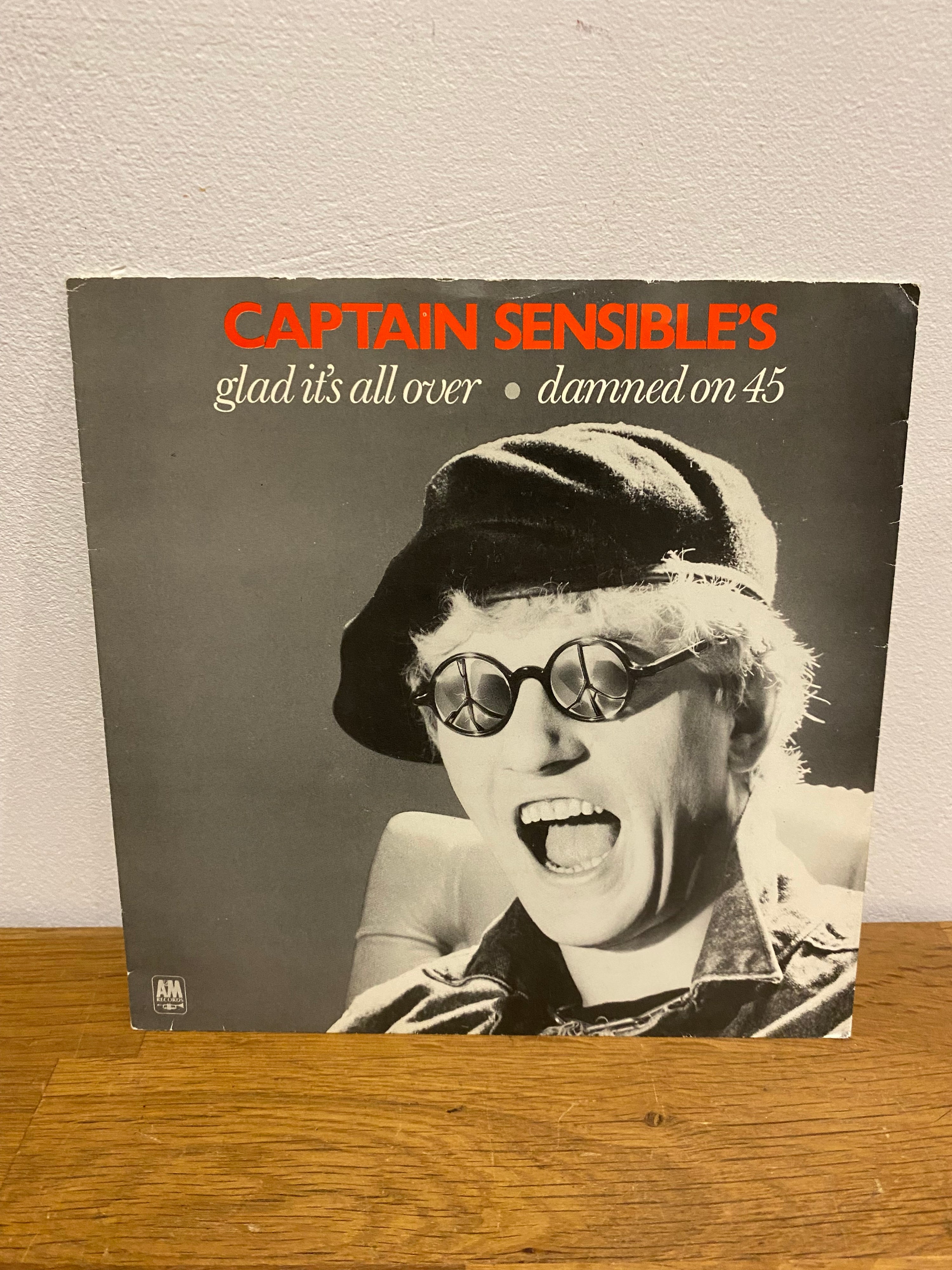 Captain Sensible - Glad it’s all over, 7” single , 1983, A&M Records.