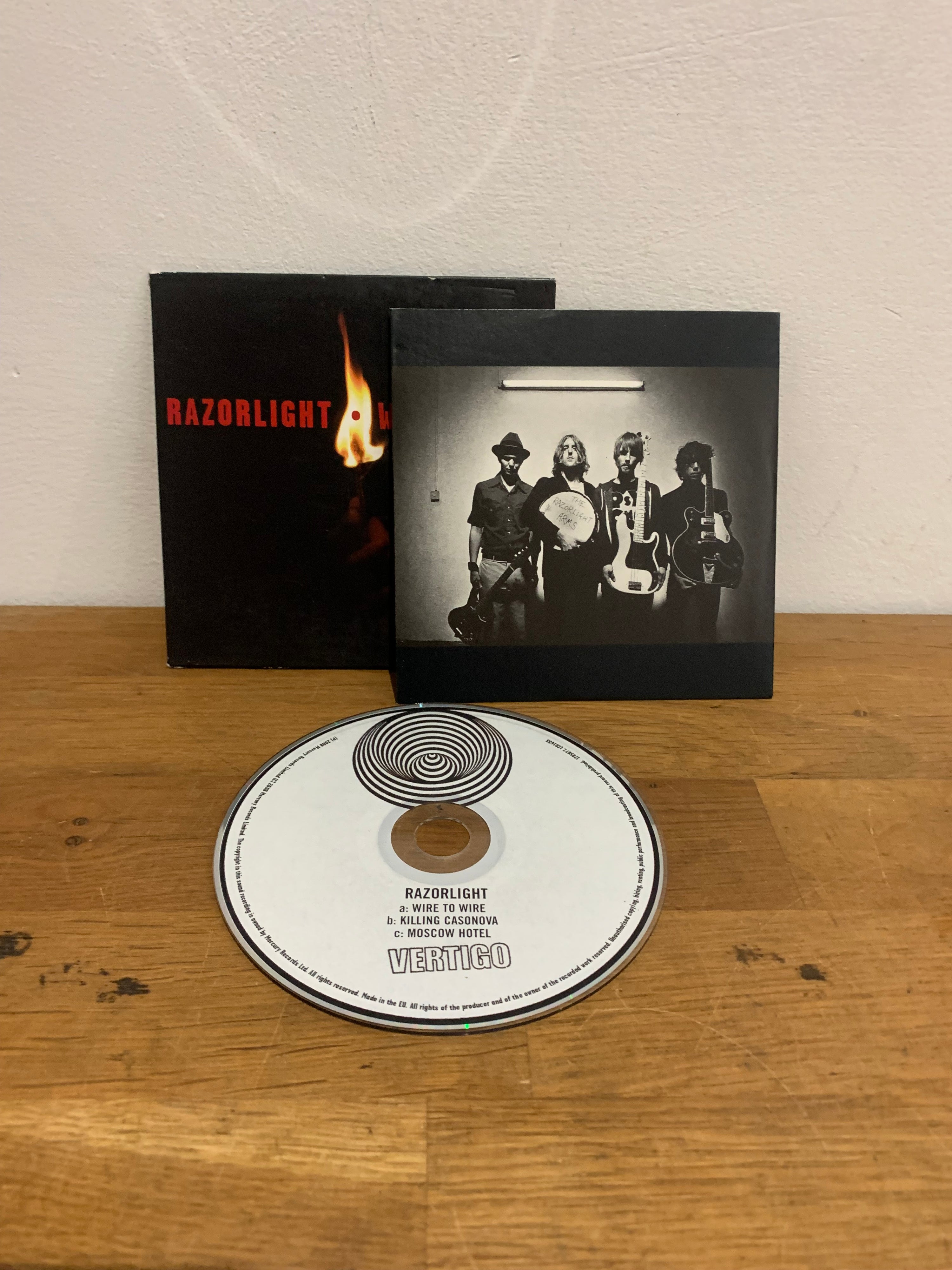 Razorlight - Wire to wire , cd single , Vertigo, 2008