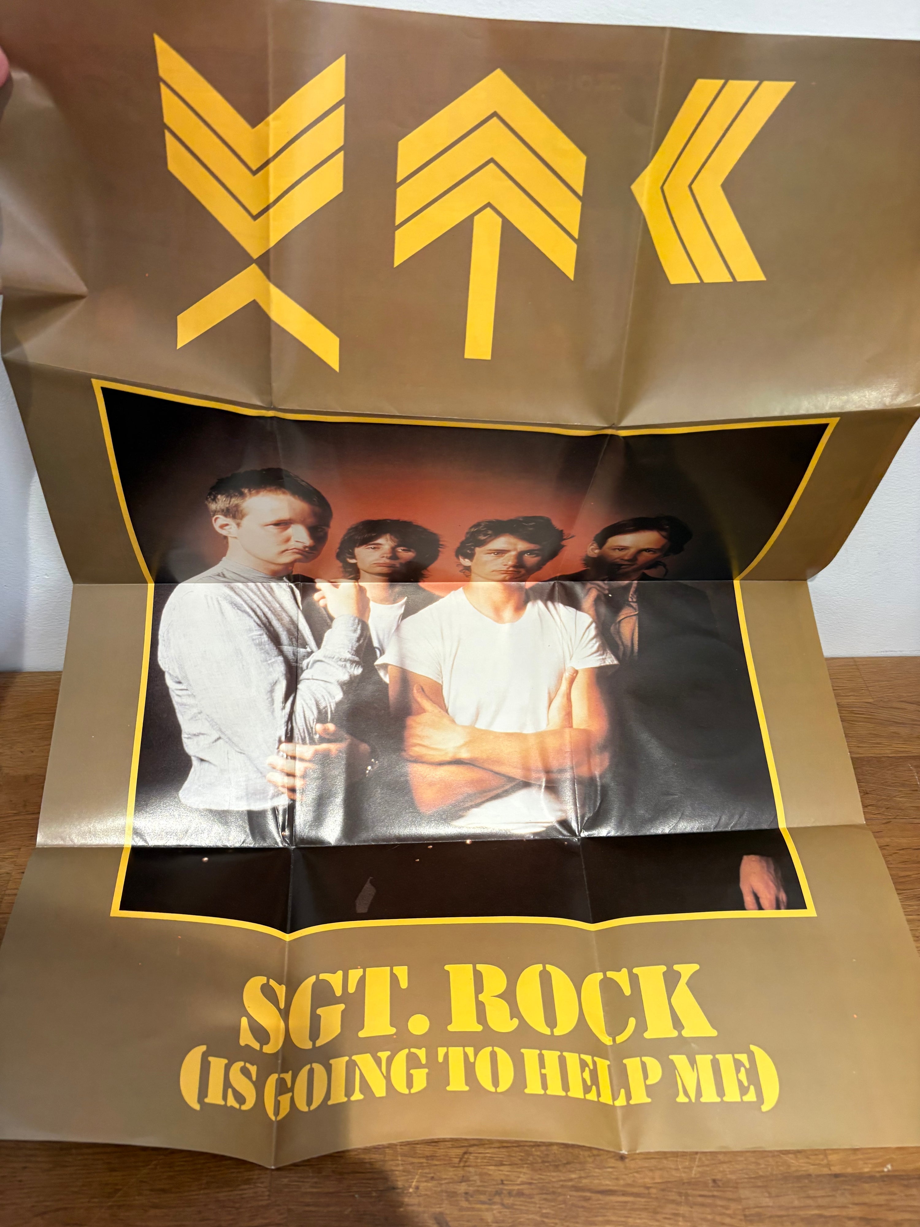 XTC - Sgt Rock (Is going to help me) 7 inch single , poster sleeve