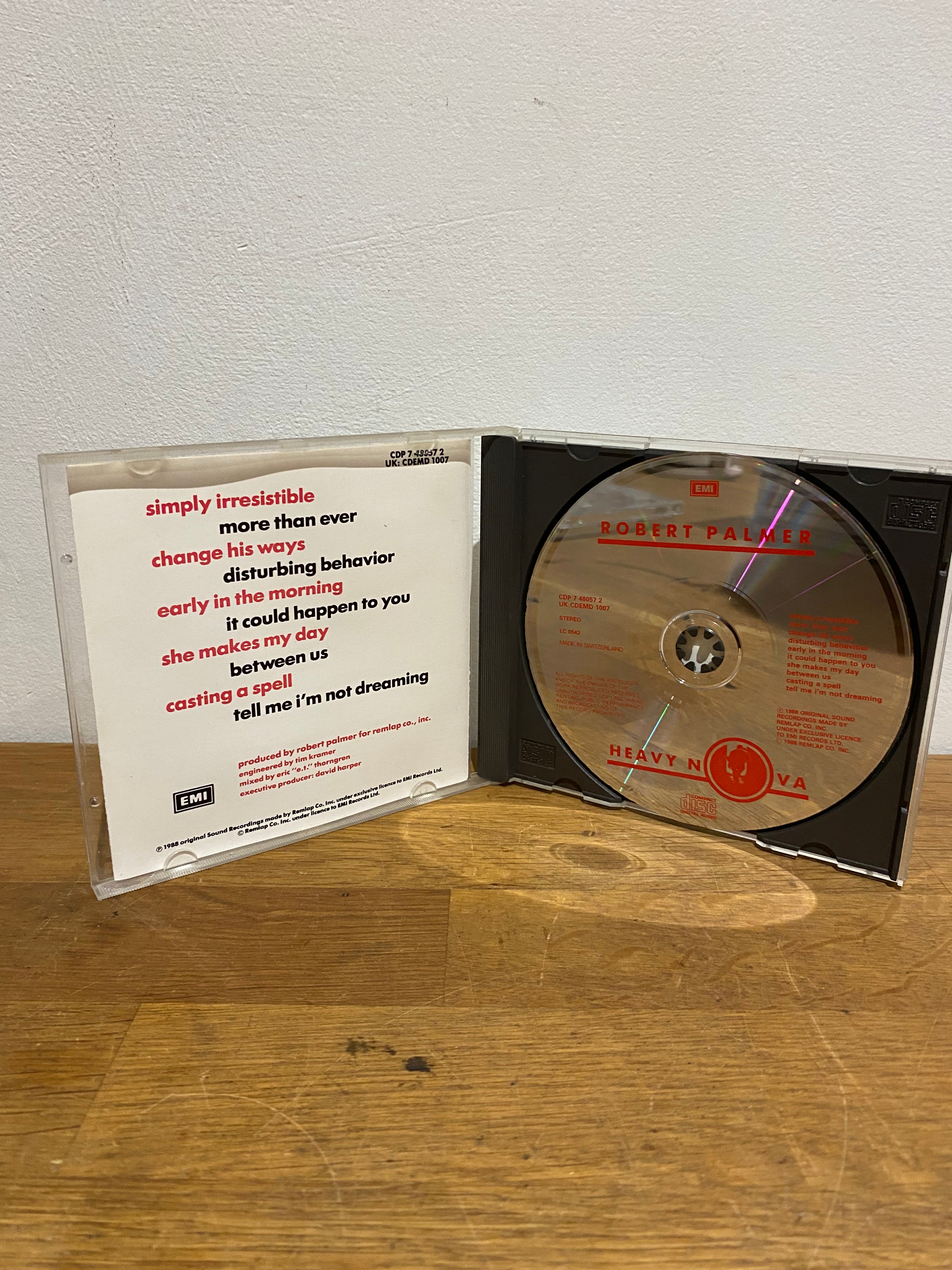 Robert Palmer - Heavy Nova CD Album (1988)