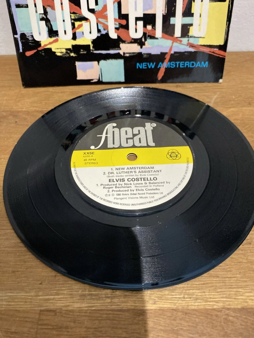 Elvis Costello , New Amsterdam, EP , Fbeat Xx5e, Vinyl Single