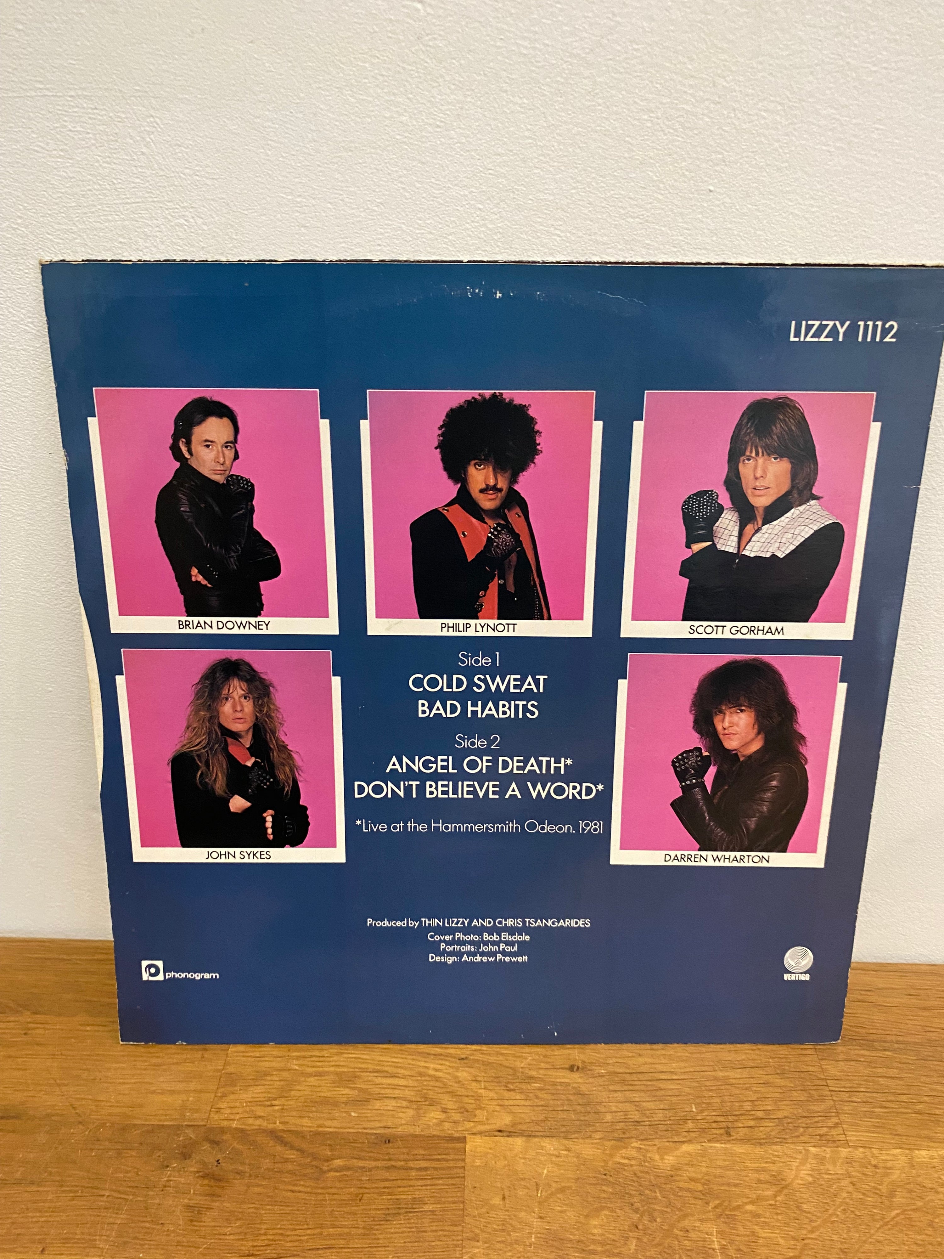 Thin Lizzy - Cold Sweat, 12 inch single ,Vertigo 1983