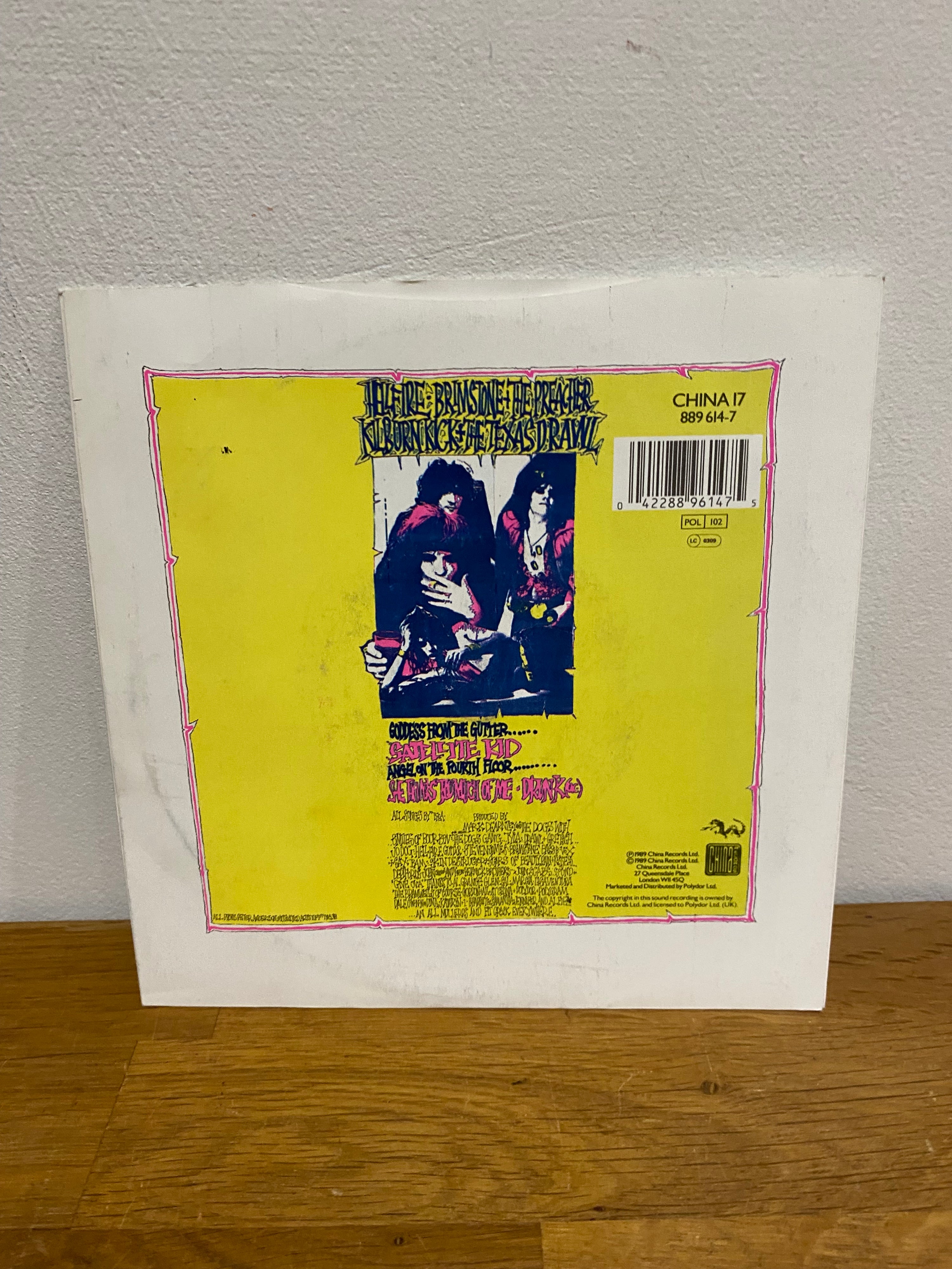 The Dogs D’Amour - Satellite Kid , 7” single, 1989 , China Records