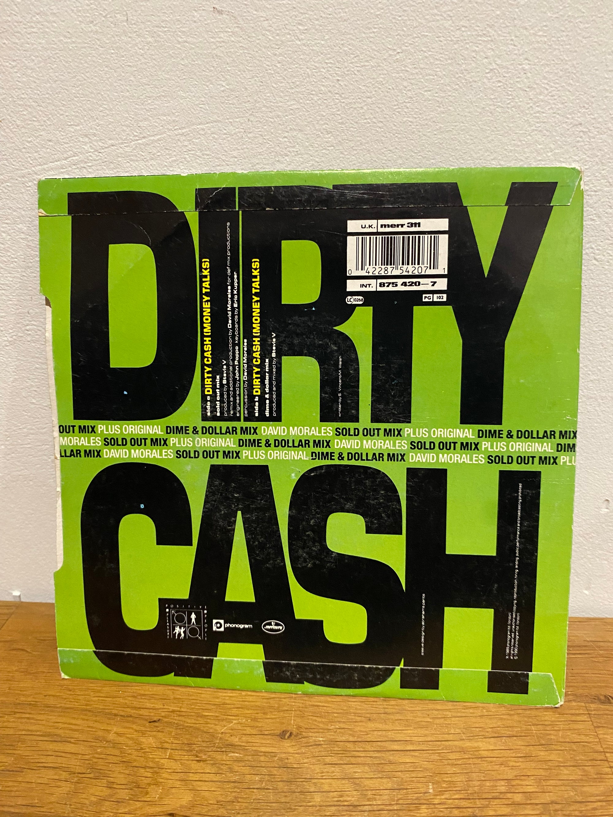 The Adventures of Stevie V - Dirty Cash (Money Talks) 7" Single (1989)