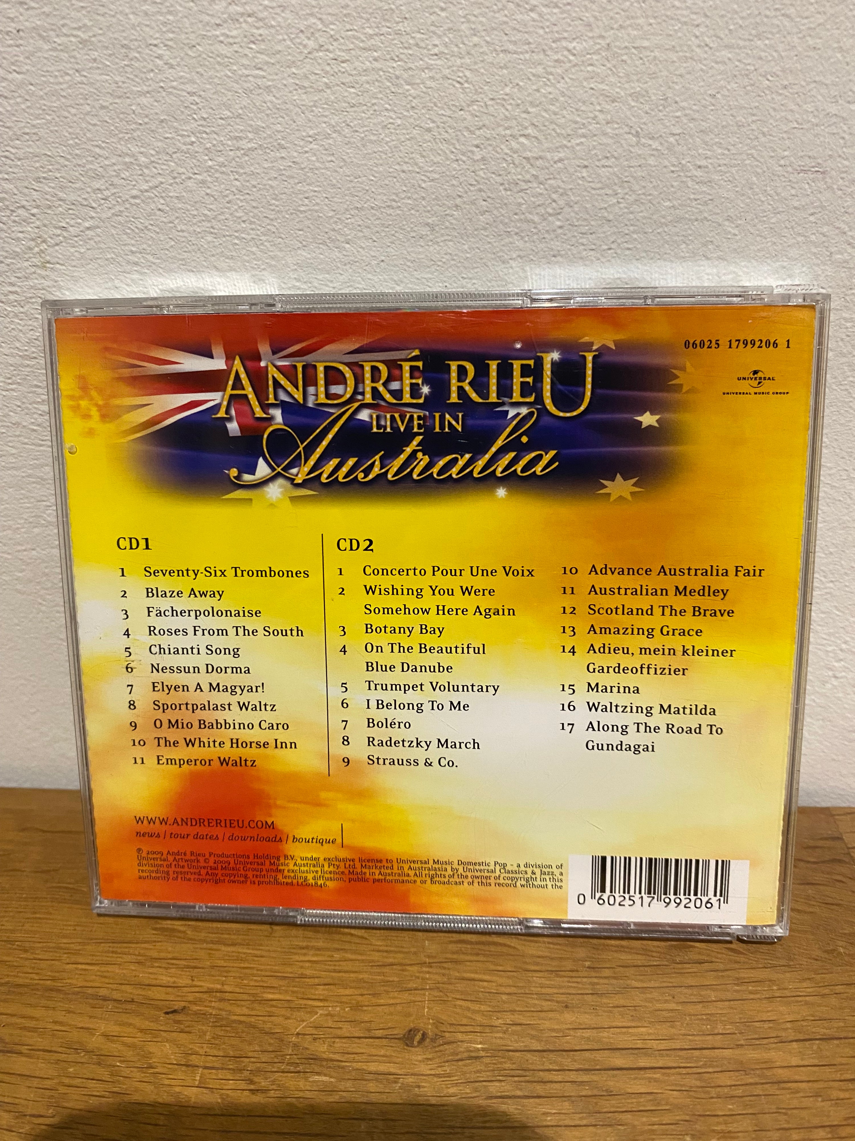 Andre Rieu - Live in Australia Double CD Album (2009)