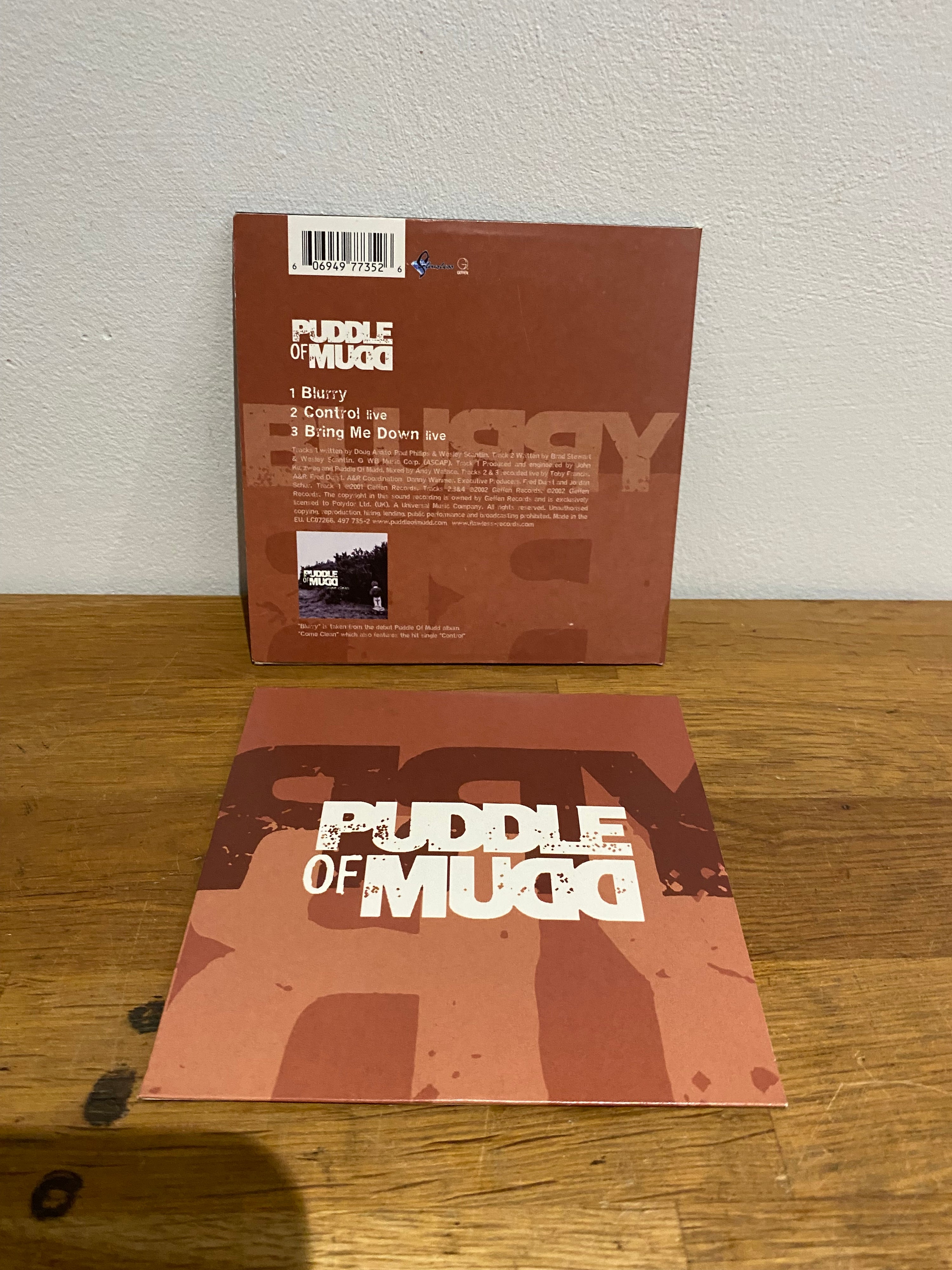 Puddle of Mudd - Blurry , Limited edition poster pack cd single