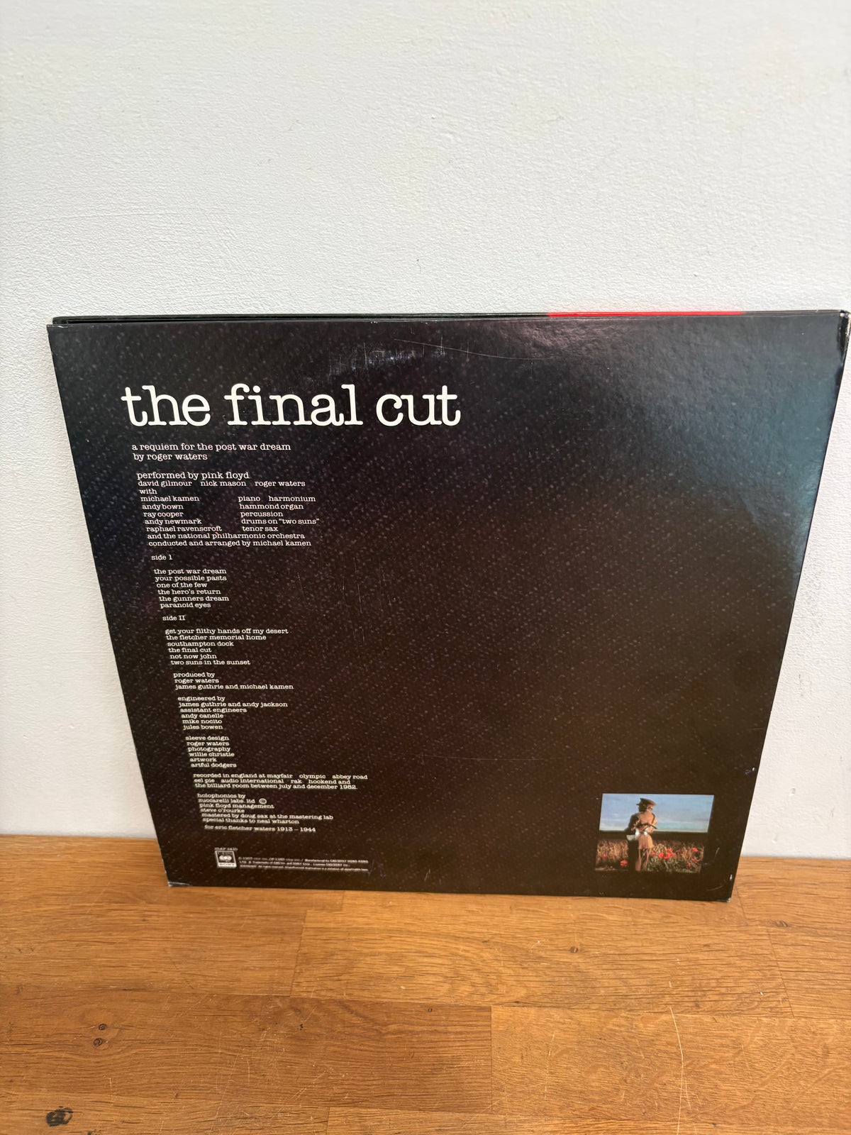 Pink Floyd - The Final Cut , Vinyl LP album, 25AP 2410 , Japanese Import . 1983 CBS.