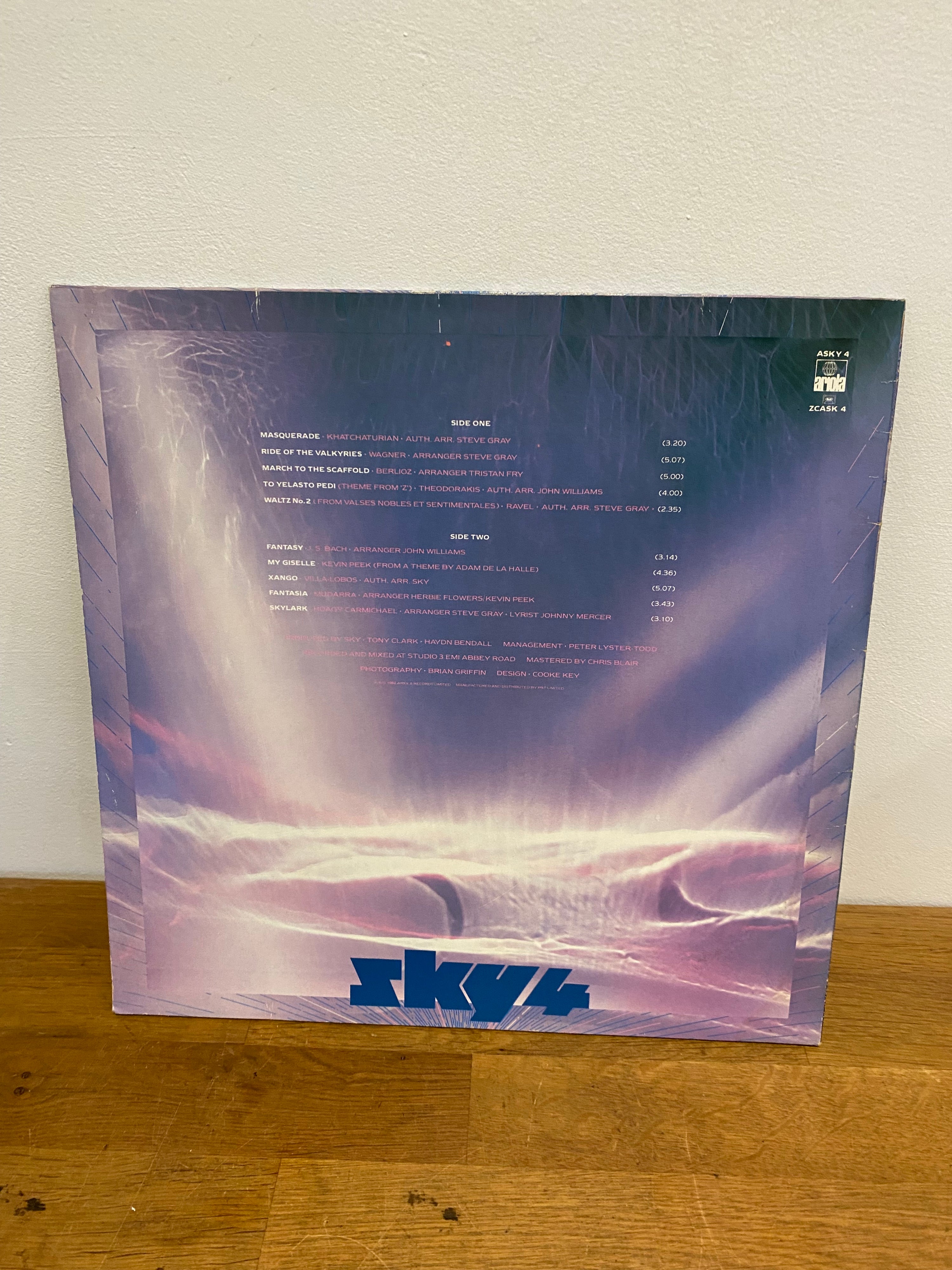 Sky - Sky4 - Forthcoming, LP album , Ariola records 1982