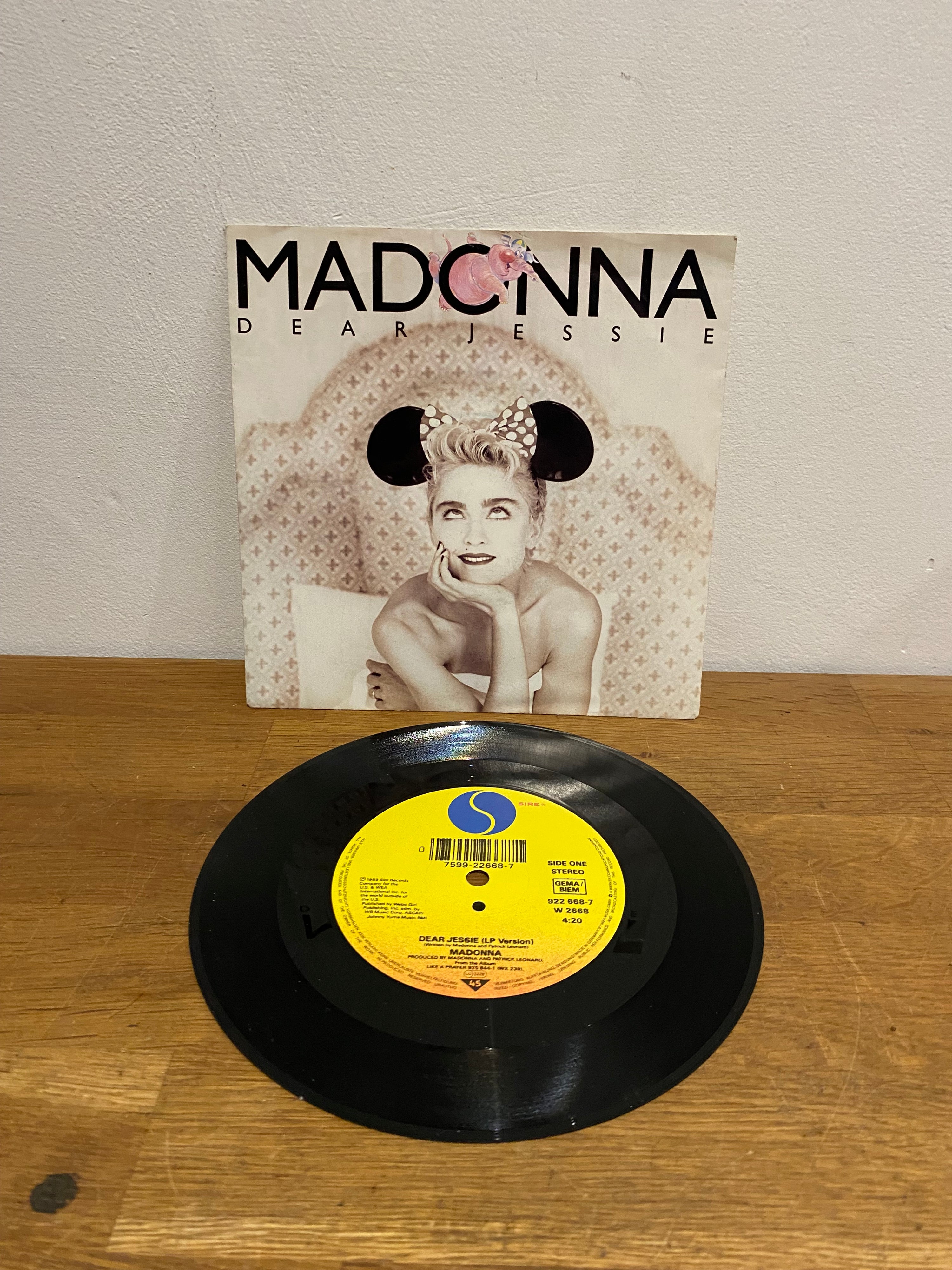 Madonna- Dear Jessie, 7” single, 1989 Sire