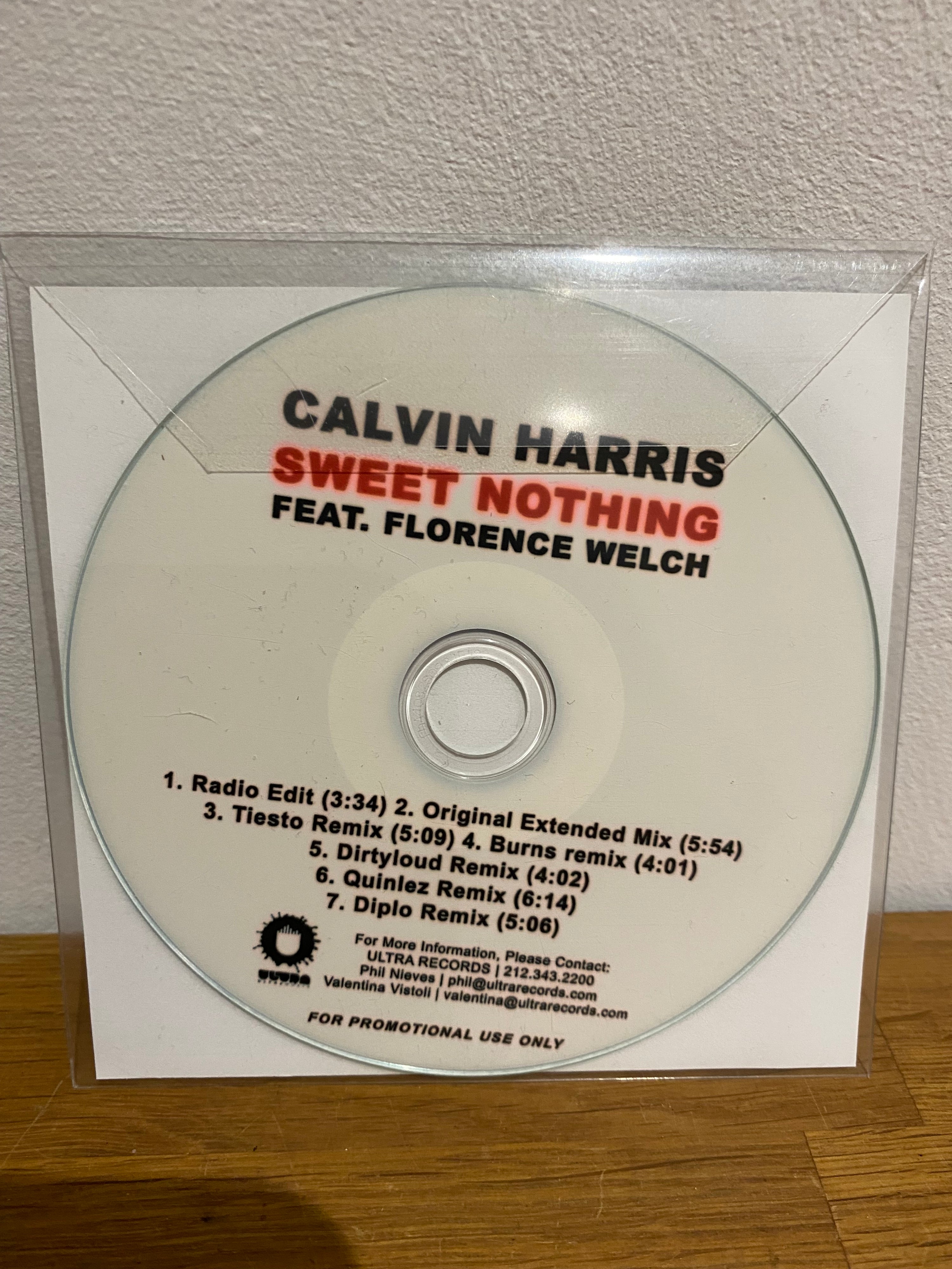 Calvin Harris , Promo cd singles x 4