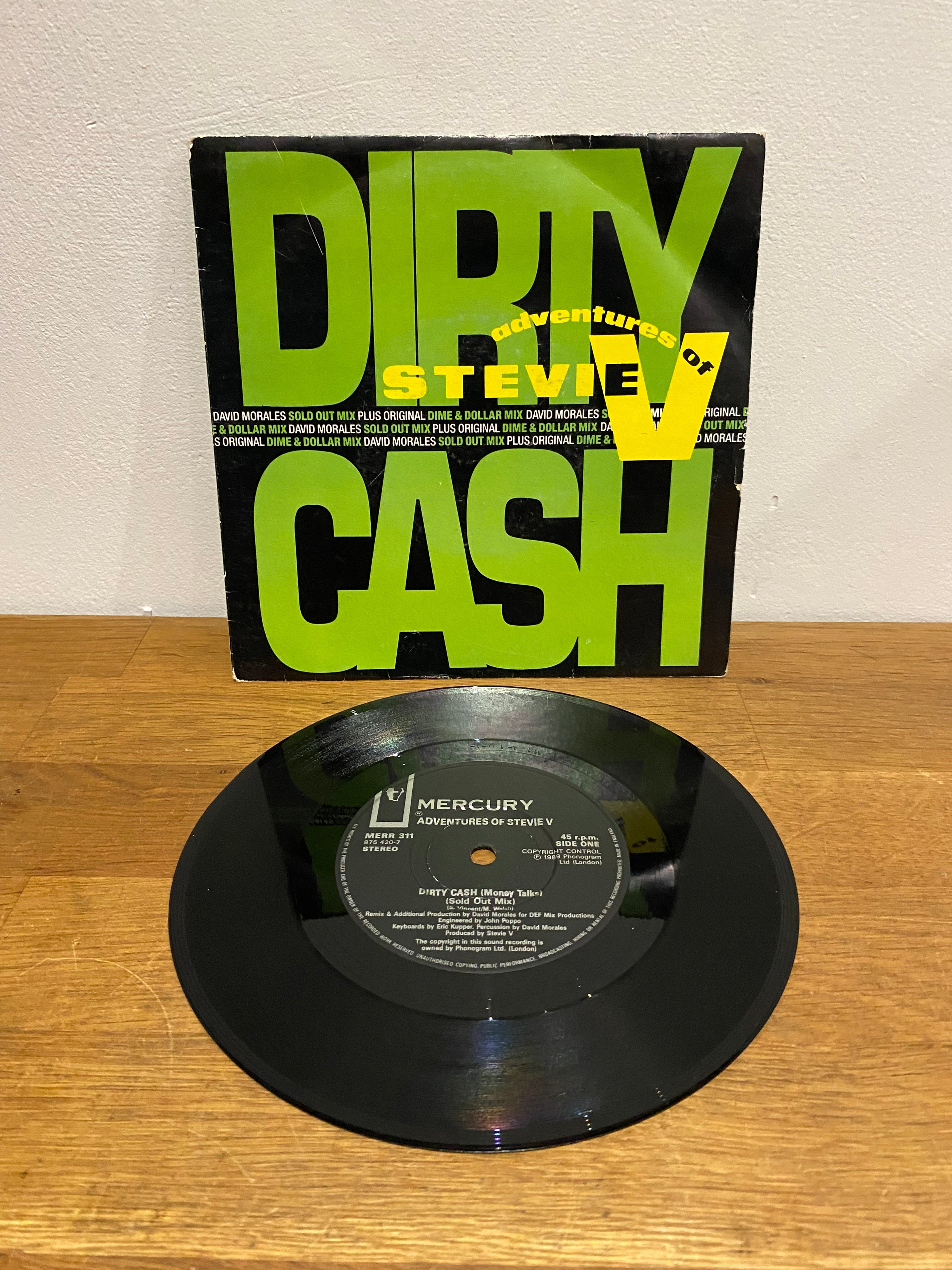 The Adventures of Stevie V - Dirty Cash (Money Talks) 7" Single (1989)