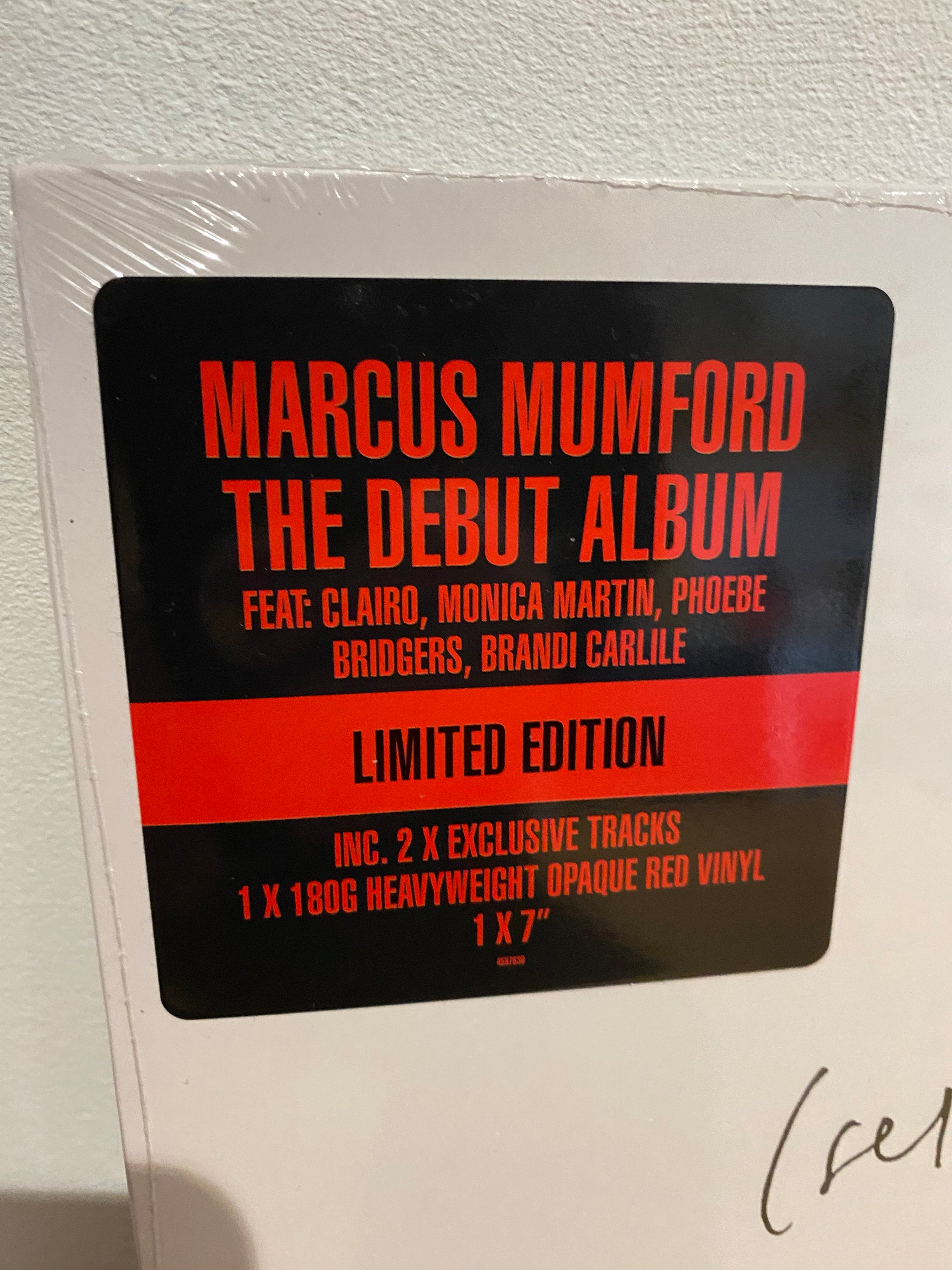 Marcus Mumford - Self Titled, limited edition red vinyl plus 7”