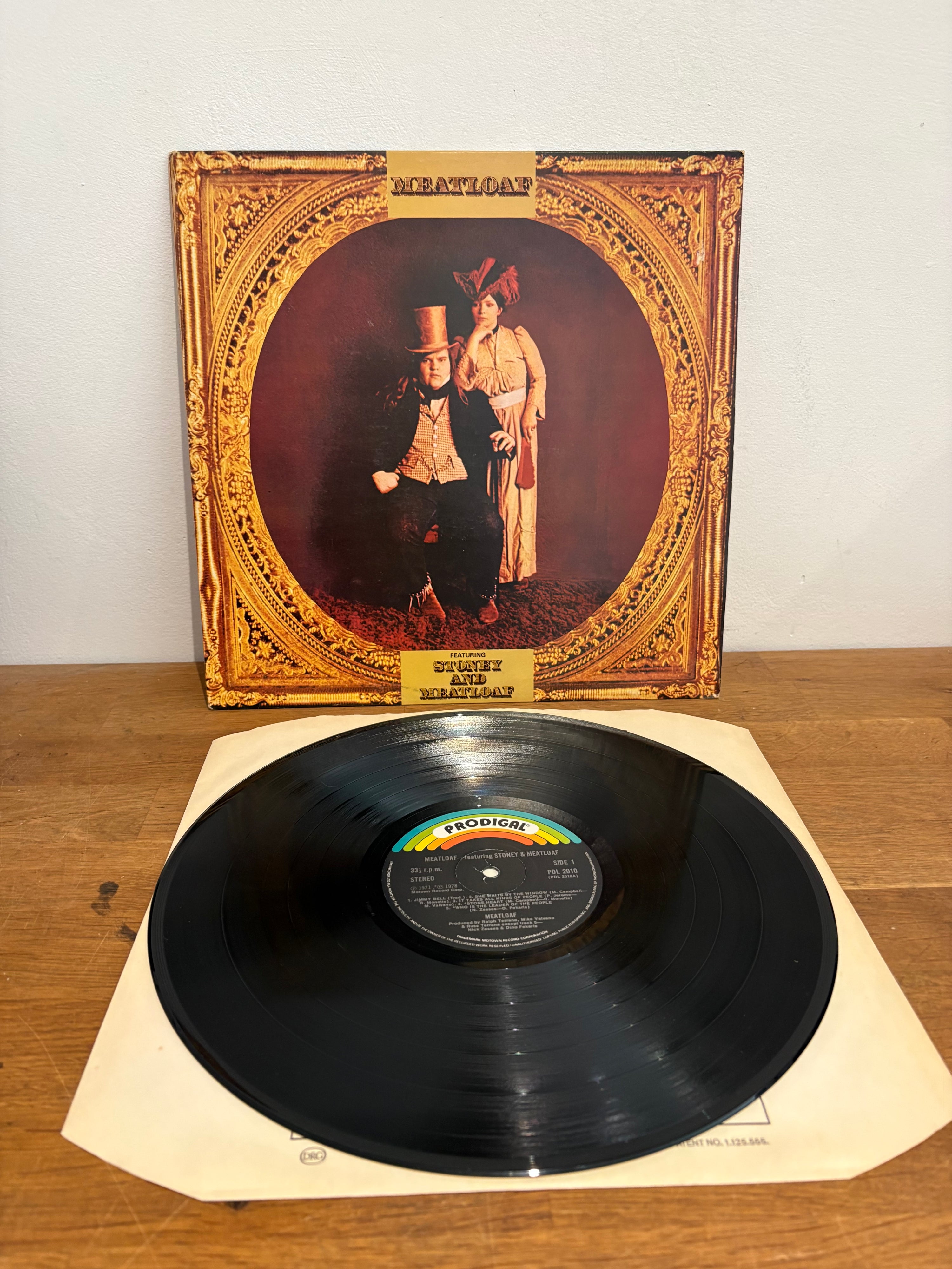 Meatloaf - Featuring Stoney & Meatloaf, LP album, Prodigal 1978 PDL2010.