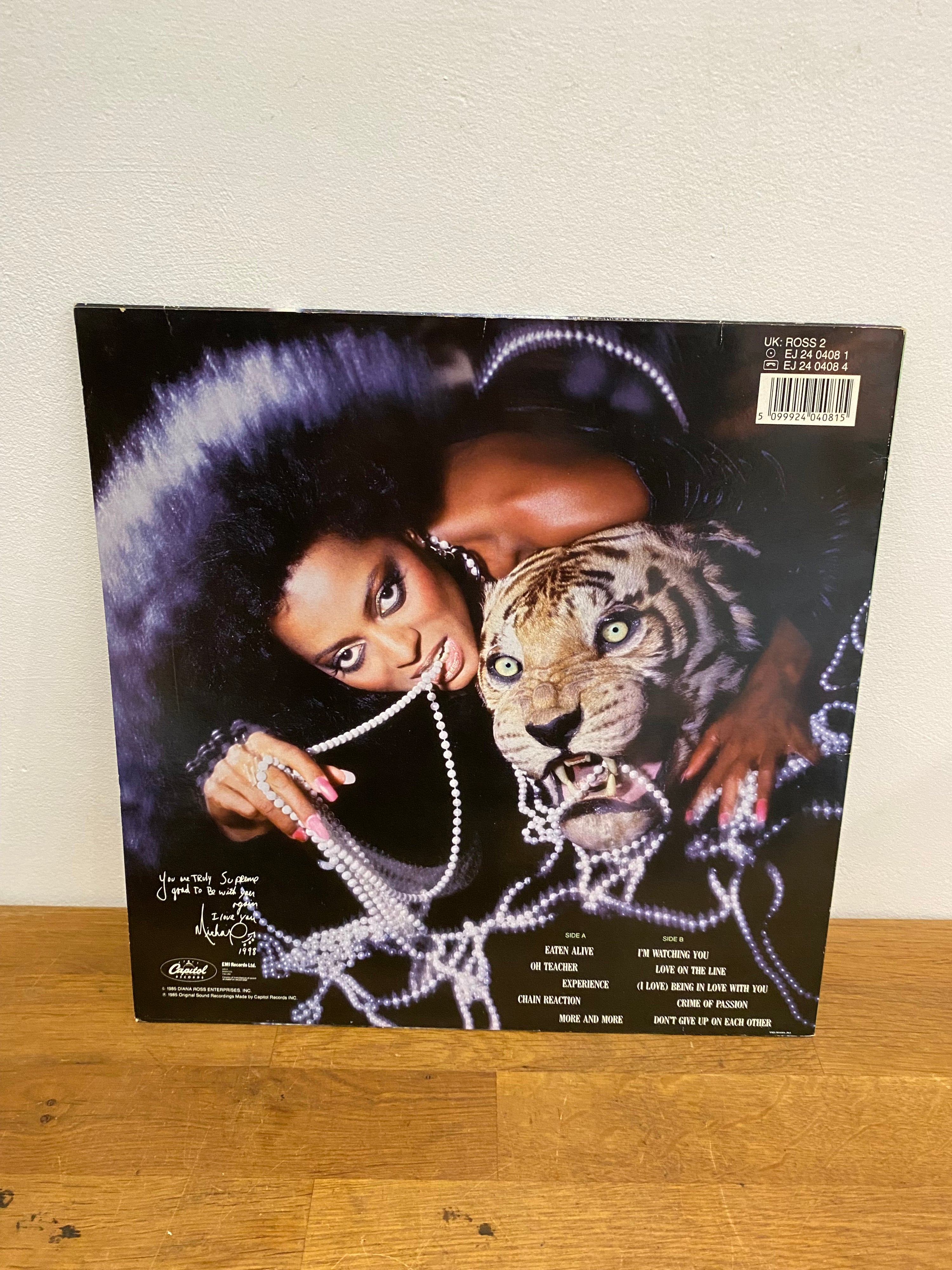 Diana Ross - Eaten Alive , LP Album ,  1985 Capitol.