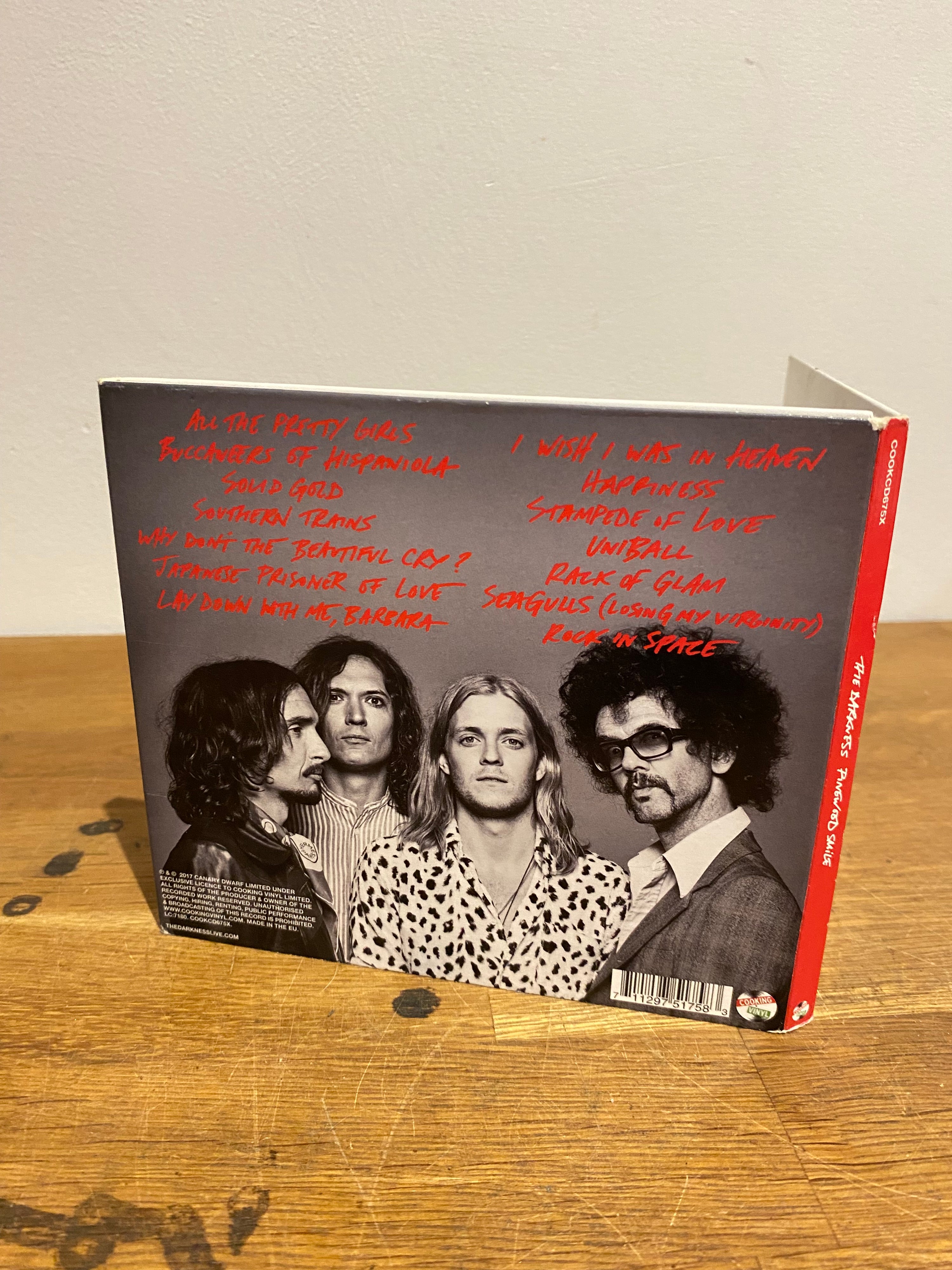 The Darkness- Pinewood Smile , cd album 2017 cardboard gatefold sleeve.