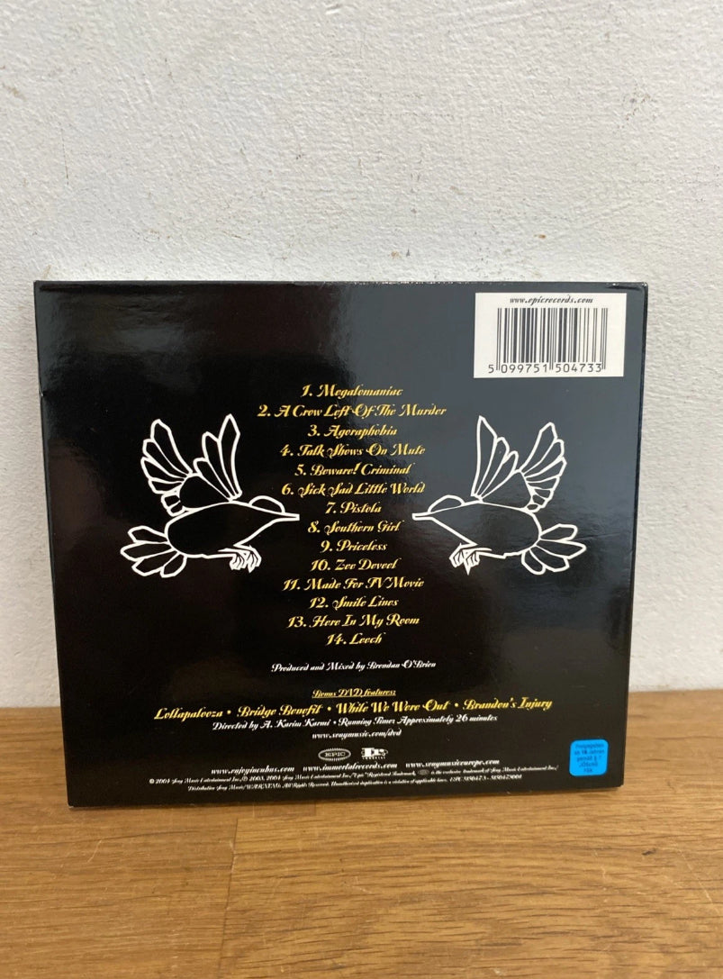 A Crow Left Of The Murder by Incubus CD disc and sleeve limited edition