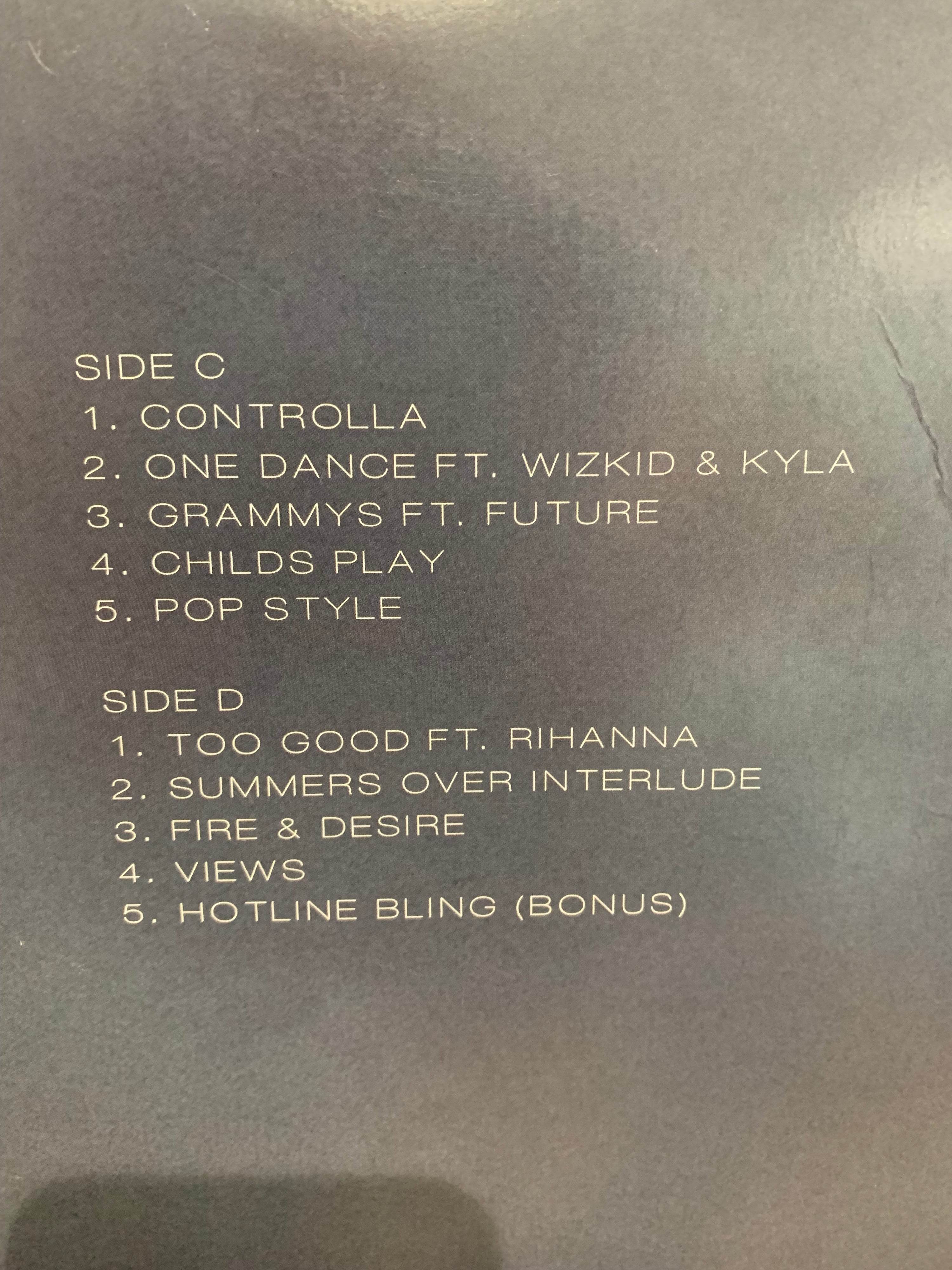 Drake - Views , double Lp vinyl, 2016.