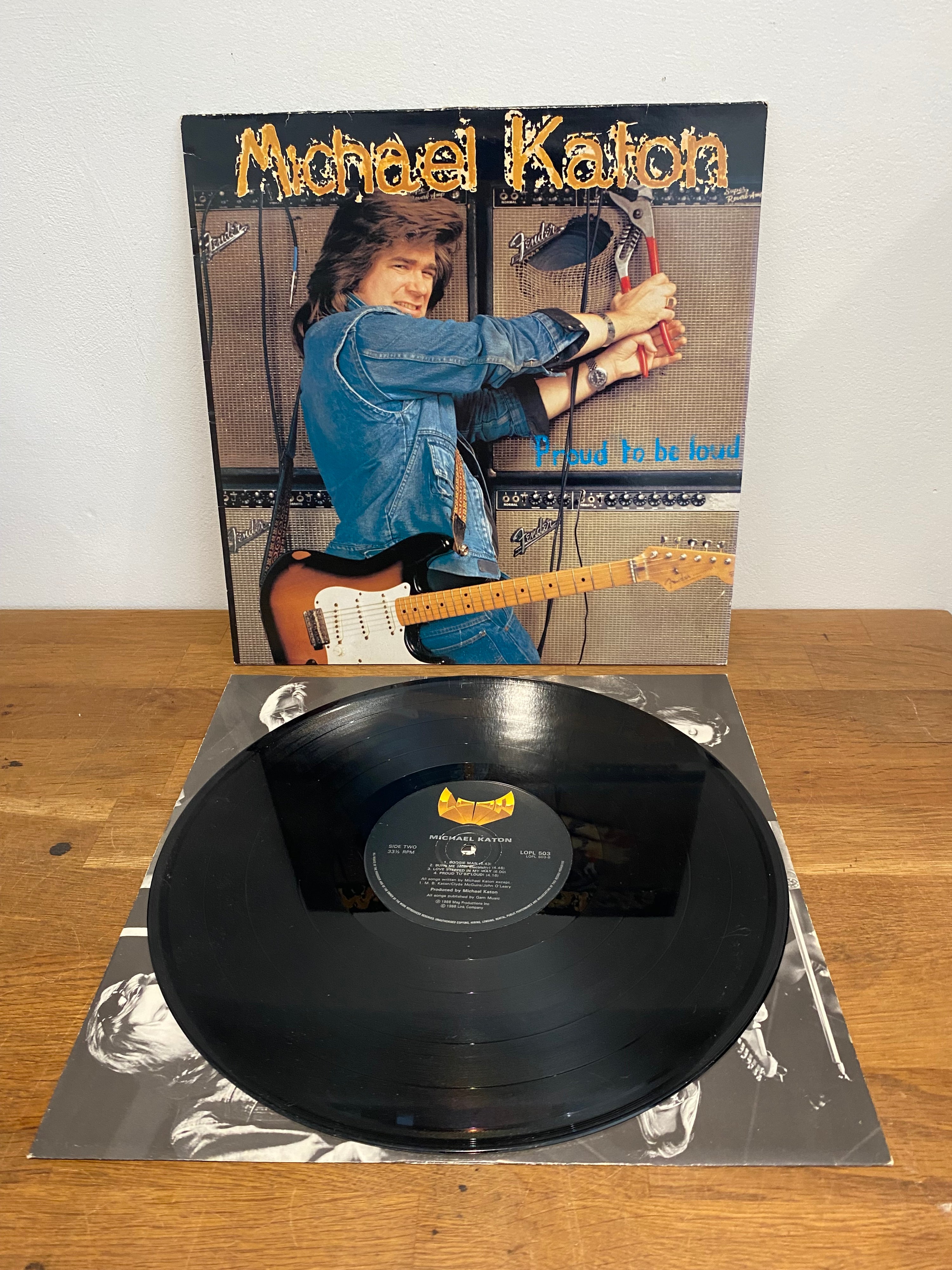 Michael Katon - Proud to be loud , vinyl album , 1988. LOPL 503.