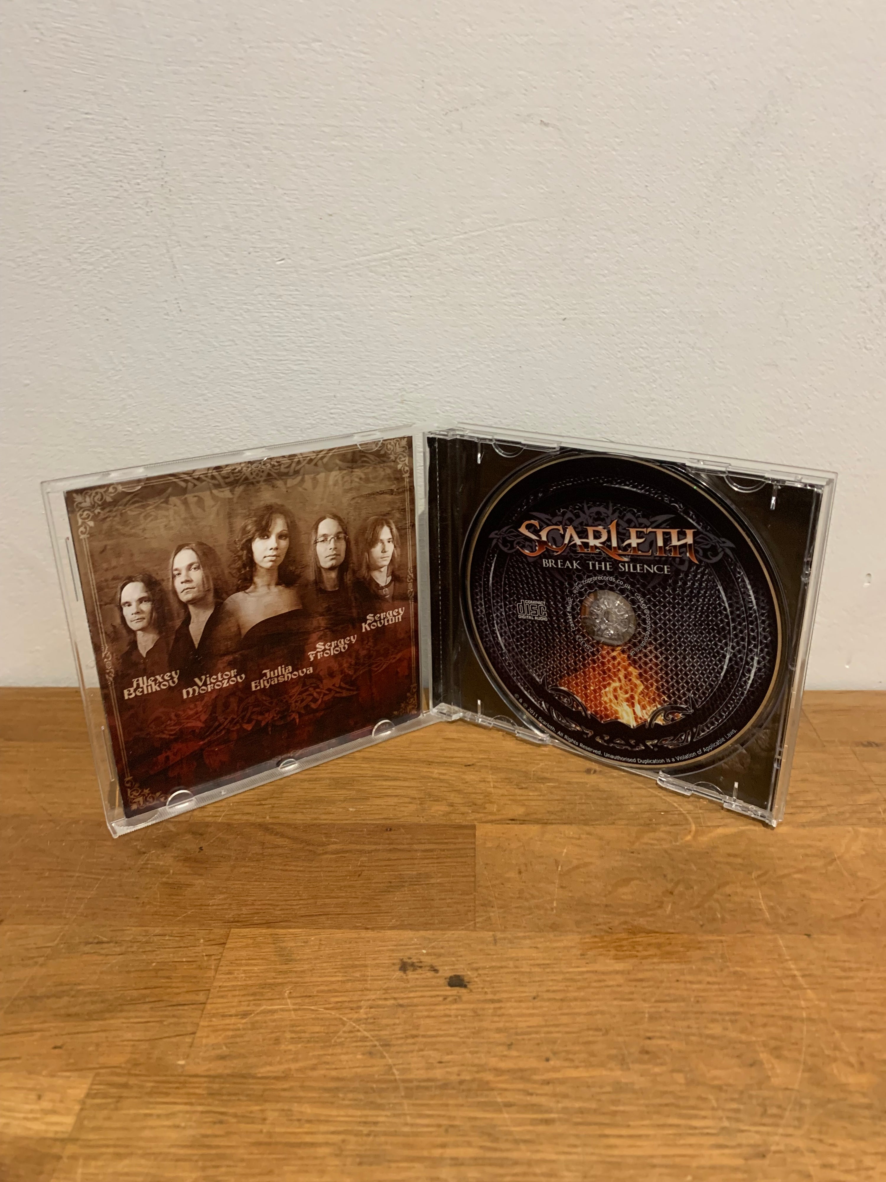 Scarleth - Break the silence, cd album , 2011 Casket records.