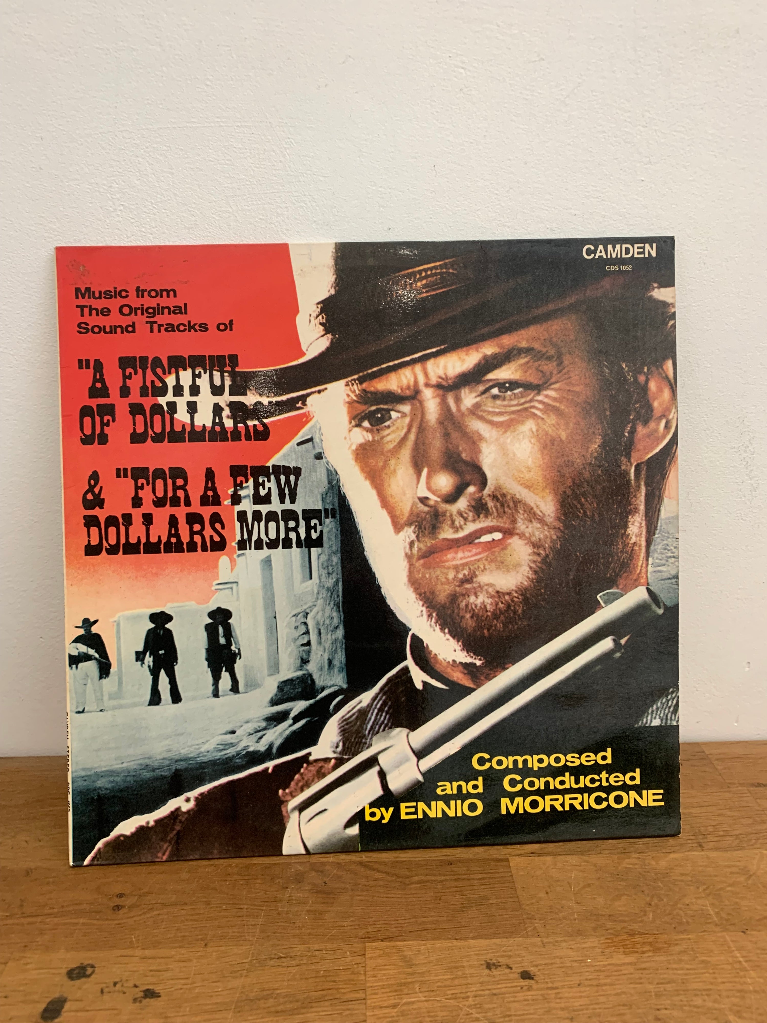 Ennio Morricone, A Fistful of Dollars/ For a Few Dollars more. Vinyl soundtrack.