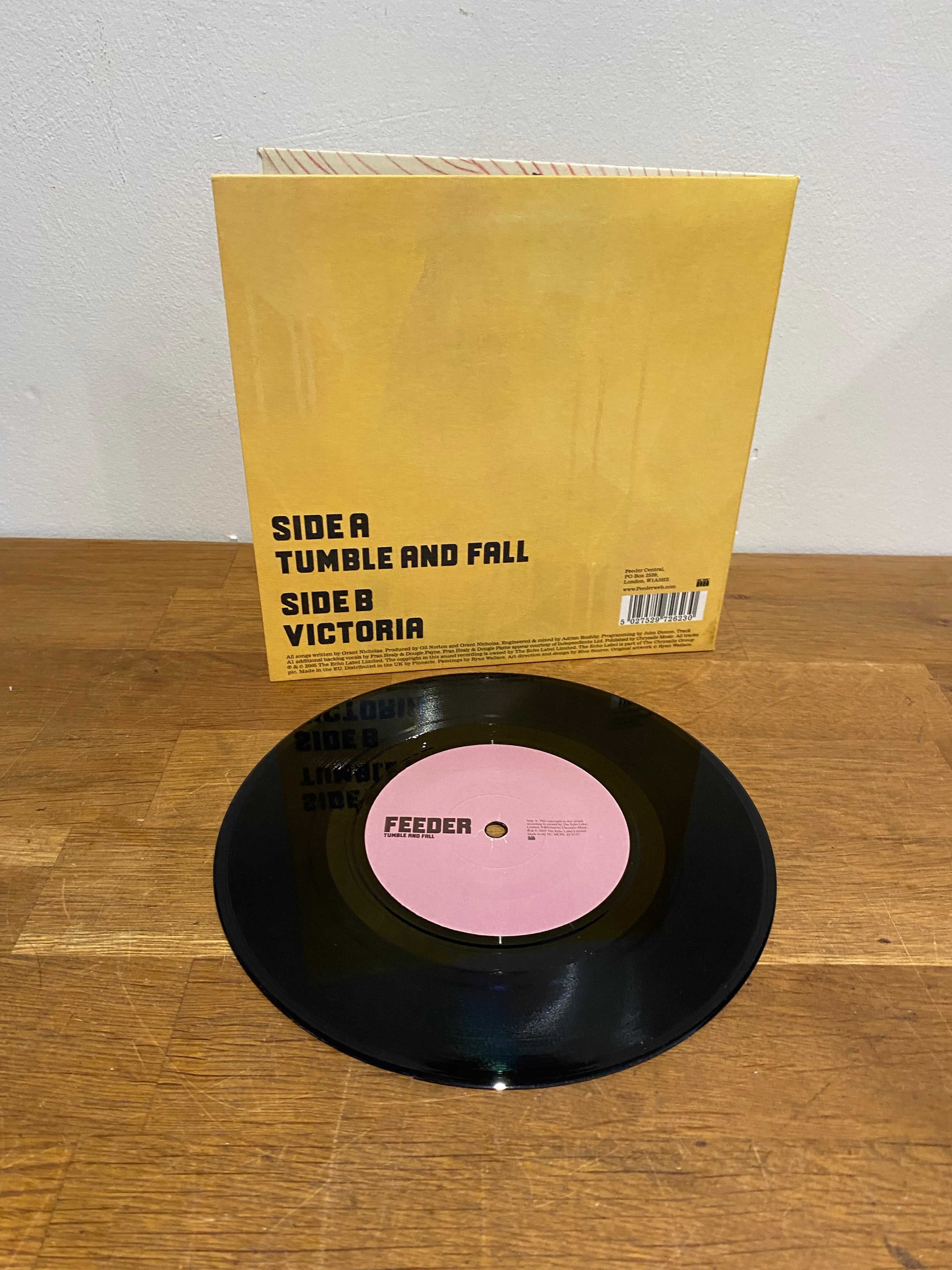 Feeder - Tumble and fall , 7”single , gatefold sleeve, 2005 Echo