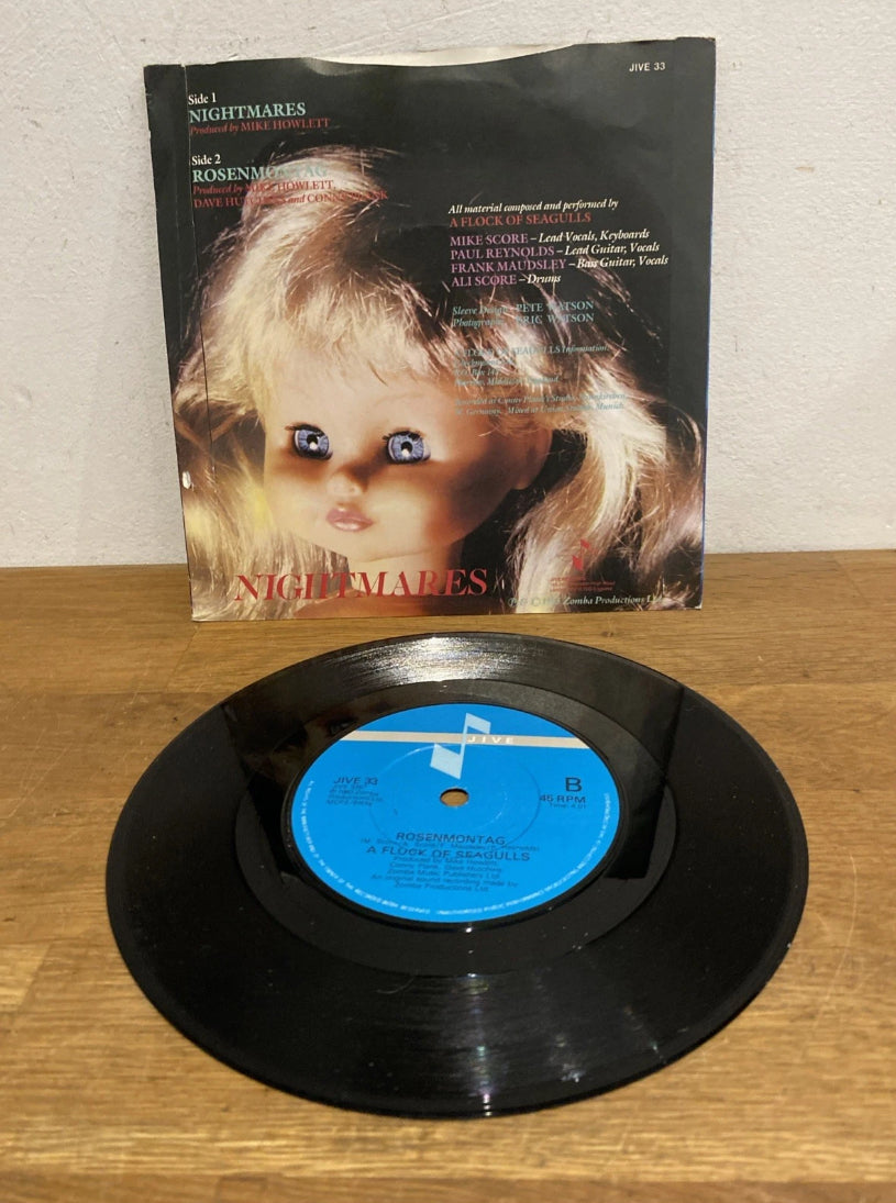 1983 A Flock of Seagulls Nightmares 7 inch single UK release