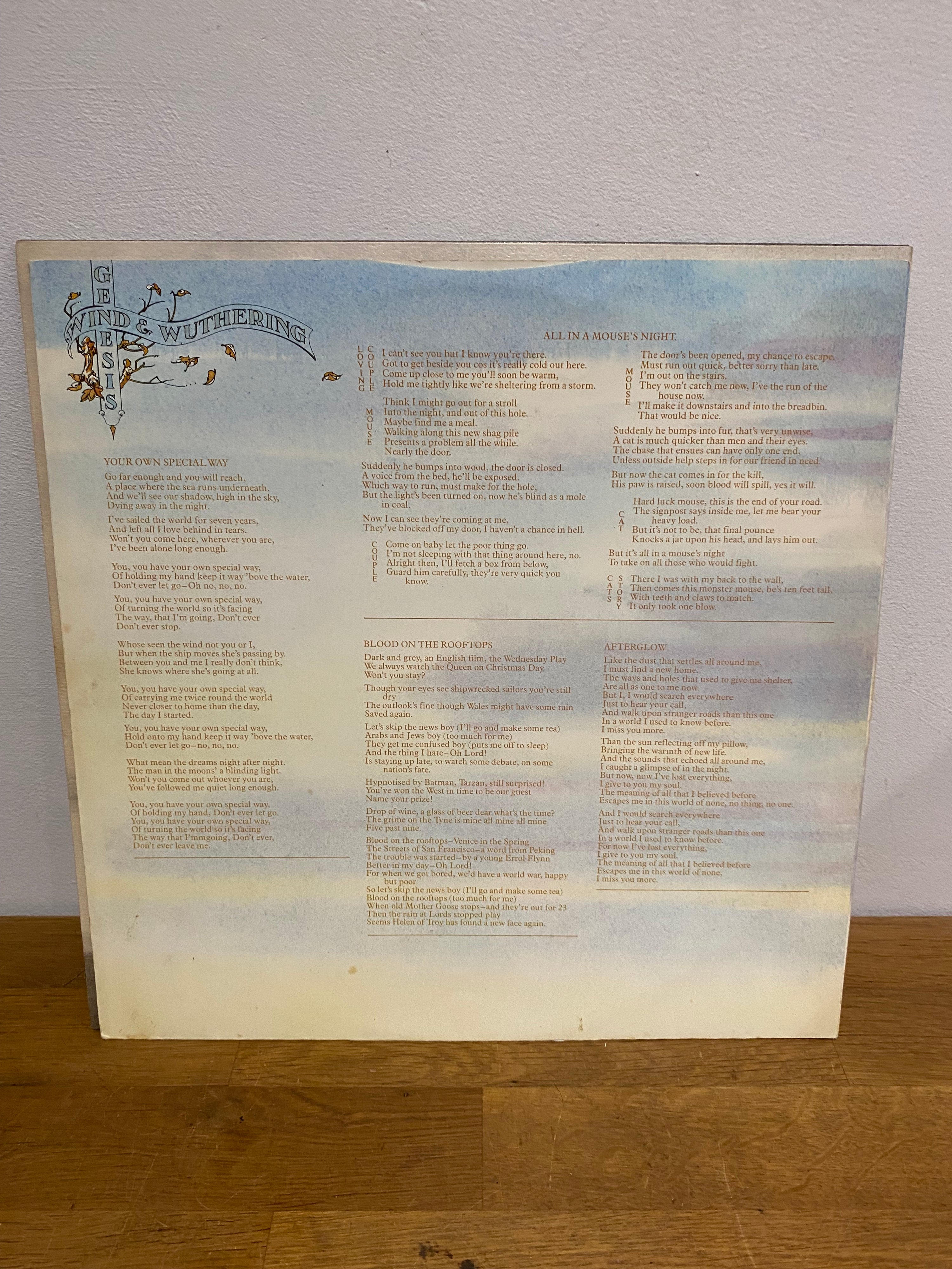 Genesis - Wind and Wuthering , vinyl album, 1978 Charisma