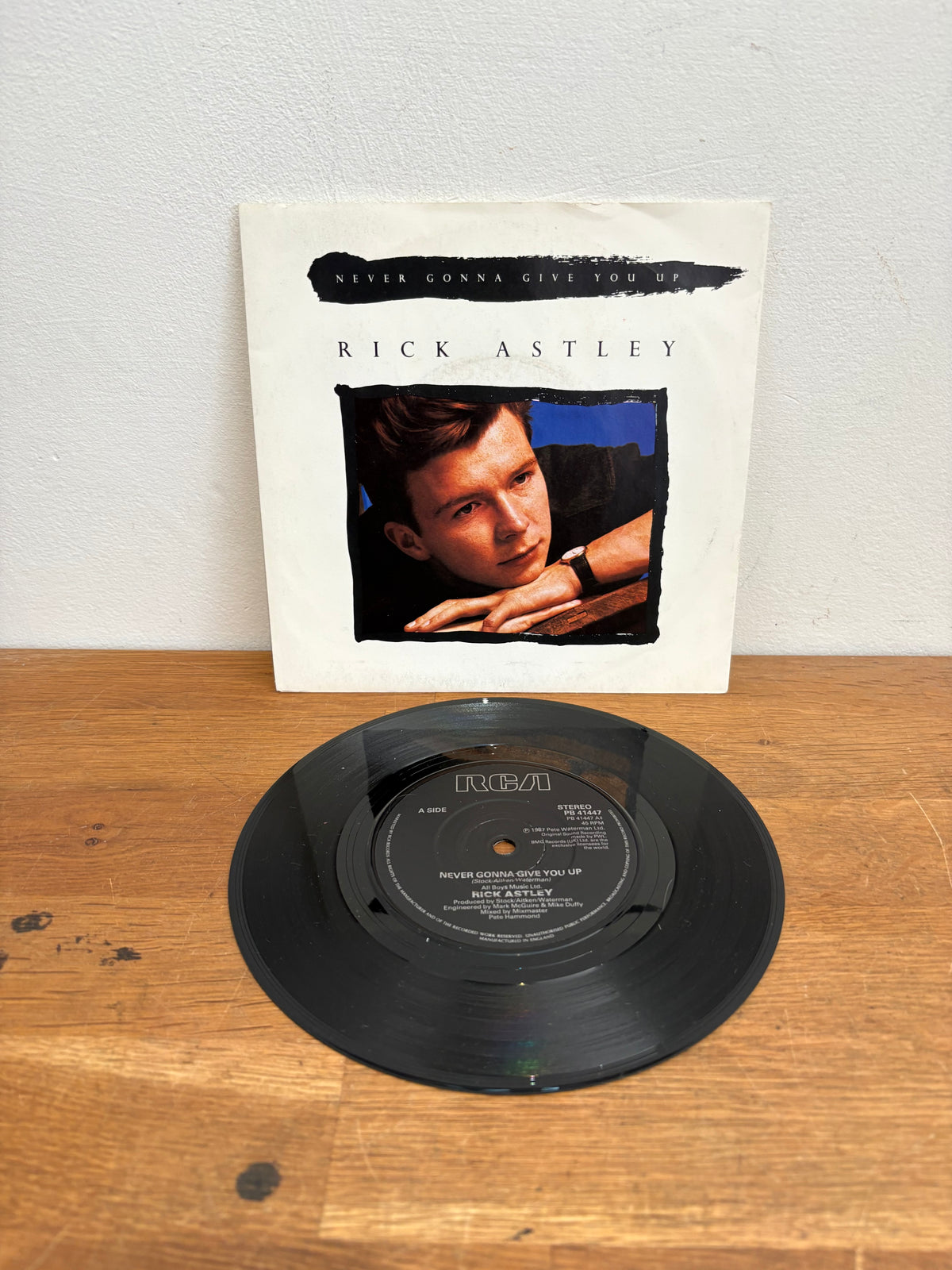 Rick Astley - Never gonna give you up , 7 inch single, 1987 BMG