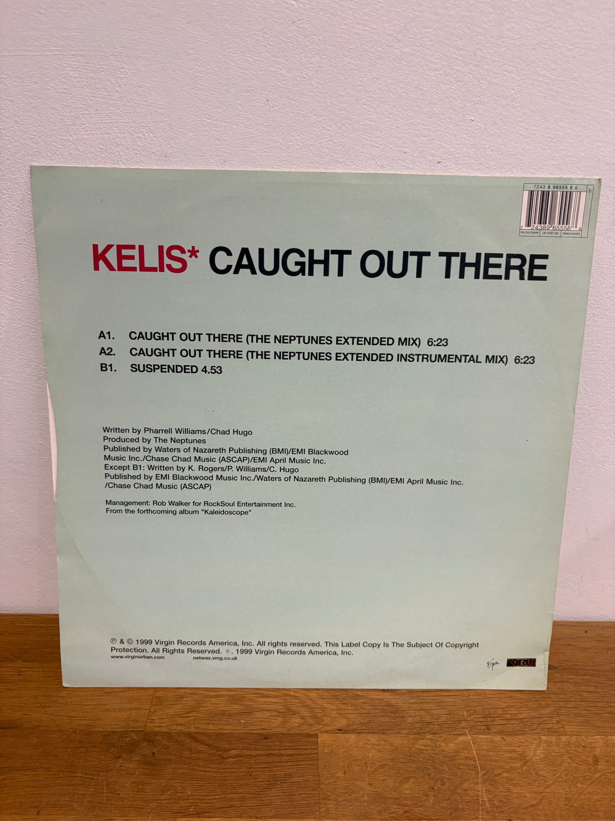 Kelis - Caught out there , 12 inch single, 1999 Virgin.