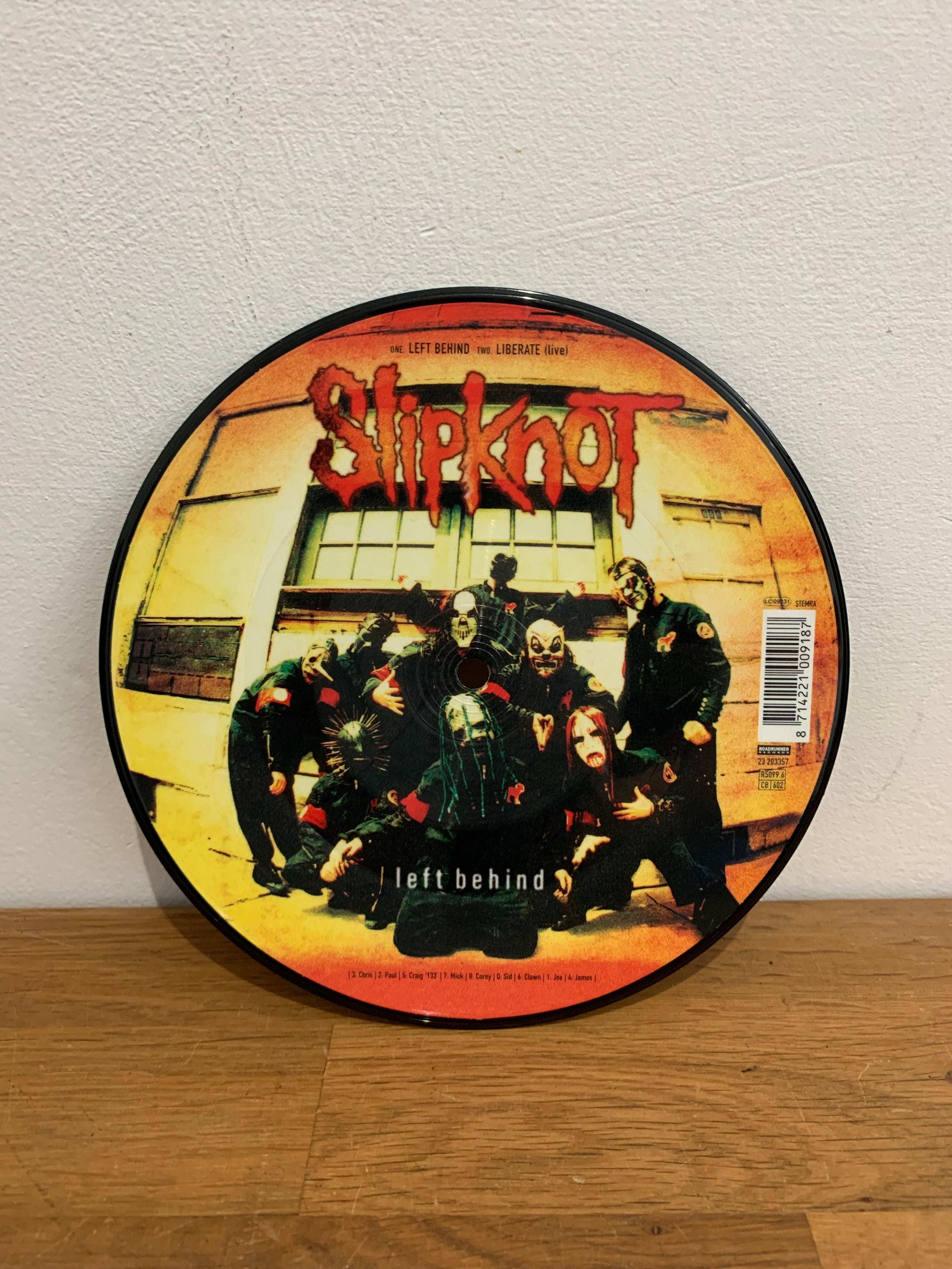 Slipknot - Left Behind , 7” vinyl picture disc, 2001